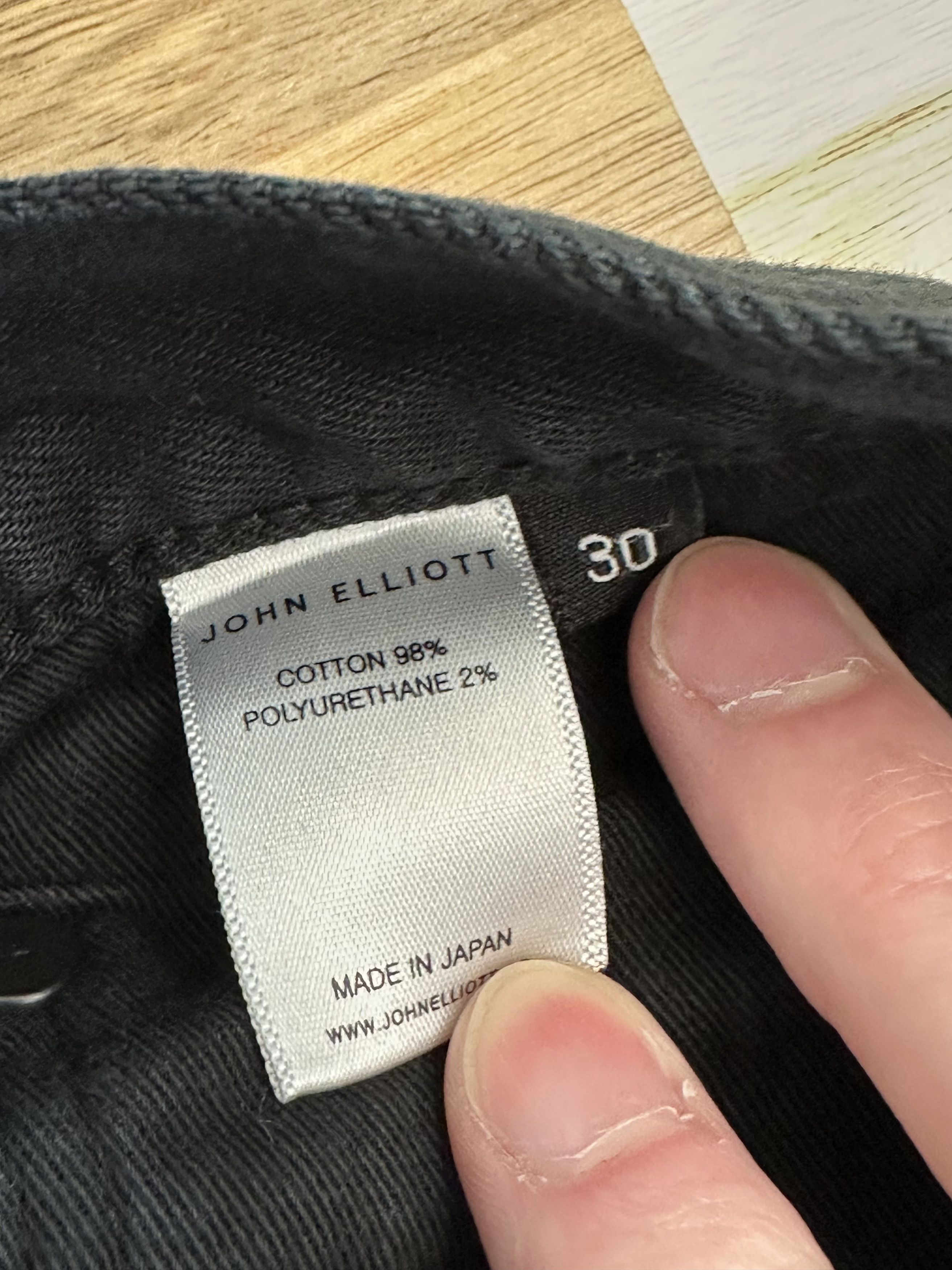 John Elliott John Elliott Distressed Japanese Denim Size 30 Size US 30 / EU 46 - 4 Thumbnail