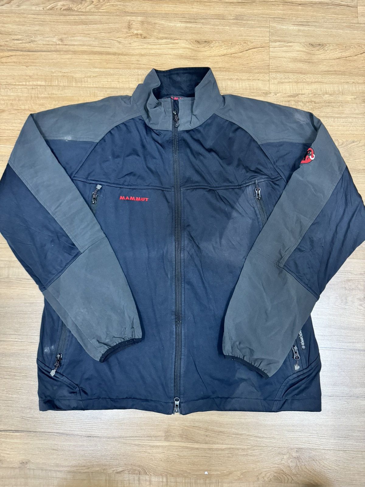 image of Mammut Windstopper Outdoor Jacket in Black, Men's (Size Large)