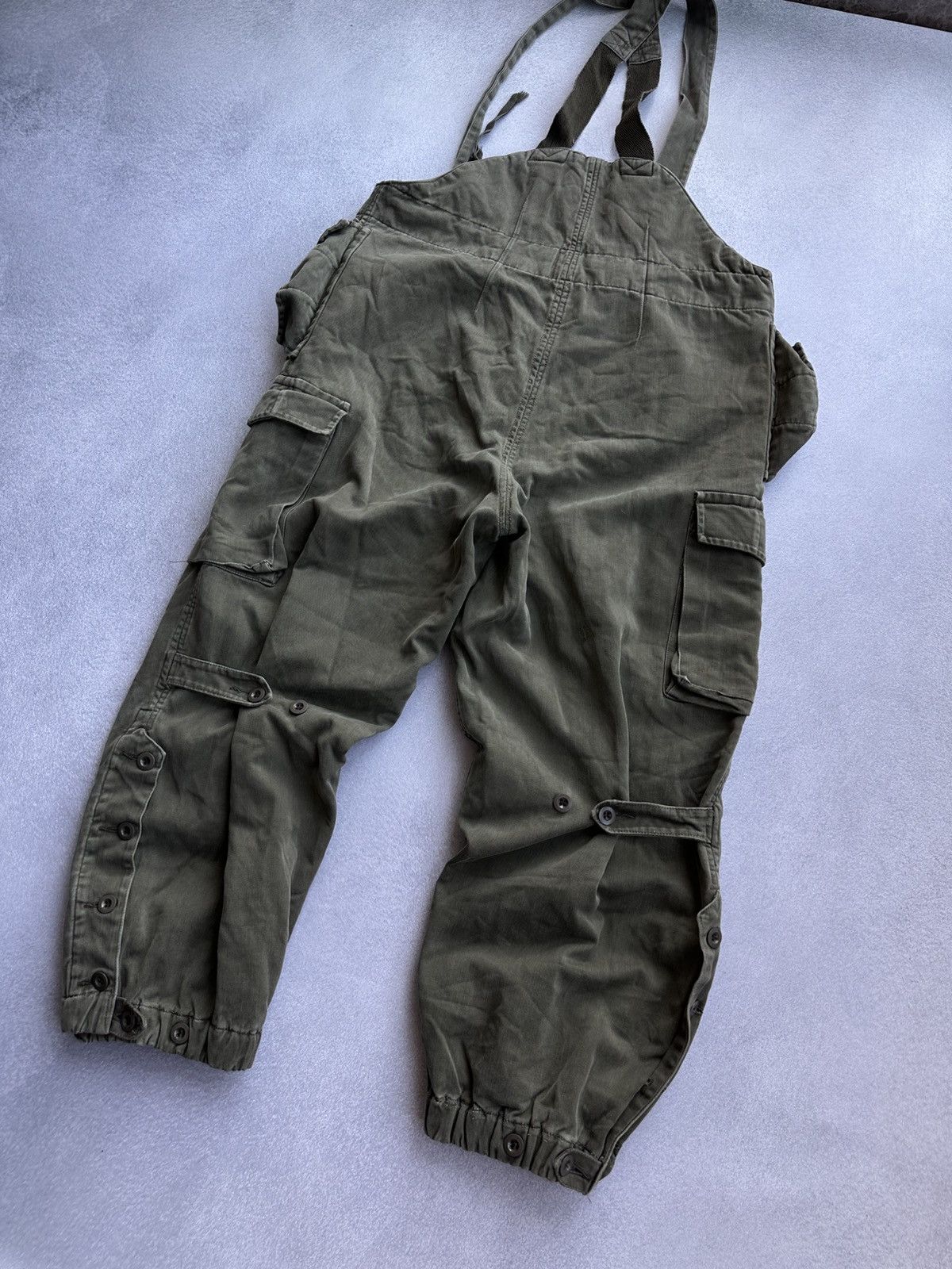 Vintage Vintage Suspender Field Pants 80s Army Overalls Quilted Size US 36 / EU 52 - 10 Thumbnail