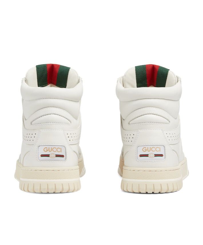 Gucci oc11z1025 Re-Web High Top Sneakers in White Size US 9.5 / IT 39.5 - 4 Thumbnail