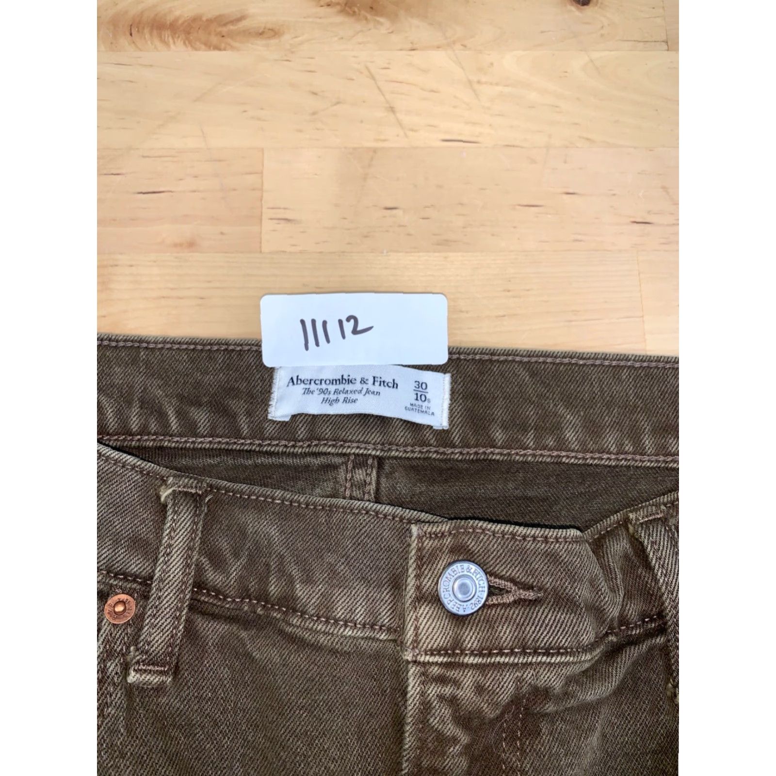 Abercrombie & Fitch Abercrombie & Fitch The 90's Relaxed Jeans High Rise Womens 30/10s 11112 Jeans Brown Denim 90s City Womens Straight High Rise 30 Jeans Size 30" / US 8 / IT 44 - 3 Thumbnail