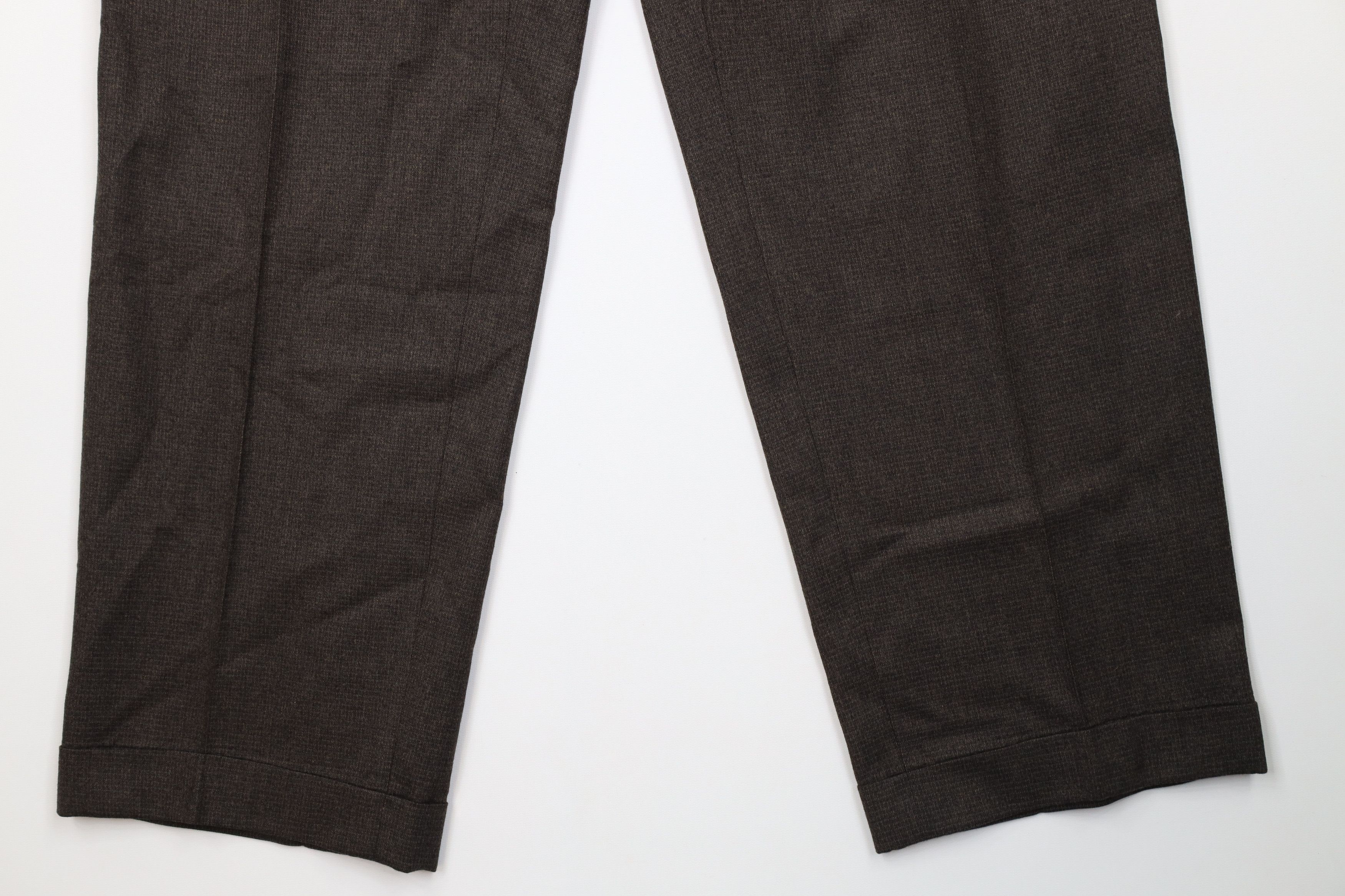 Vintage Vintage 90s Streetwear Cuffed Wide Leg Chino Pants Brown Size US 34 / EU 50 - 4 Thumbnail