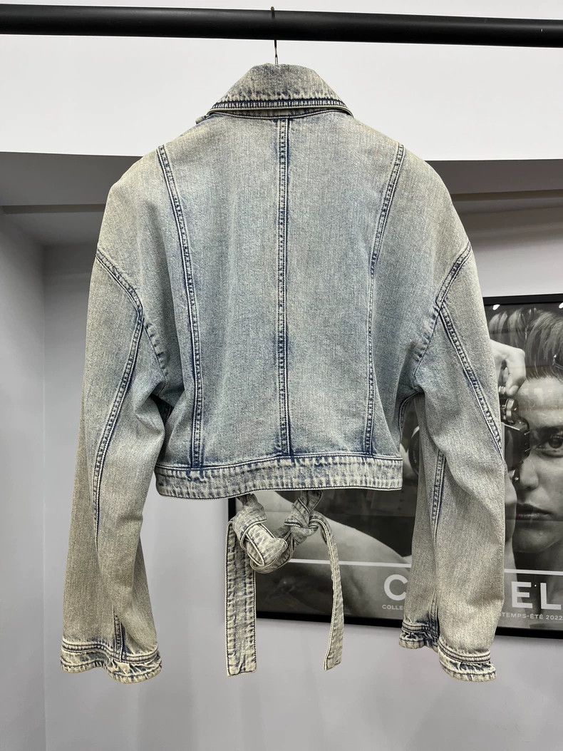 Chanel Chanel Make an old ruffled denim jacket Size XXS / US 00 / IT 34 - 3 Thumbnail