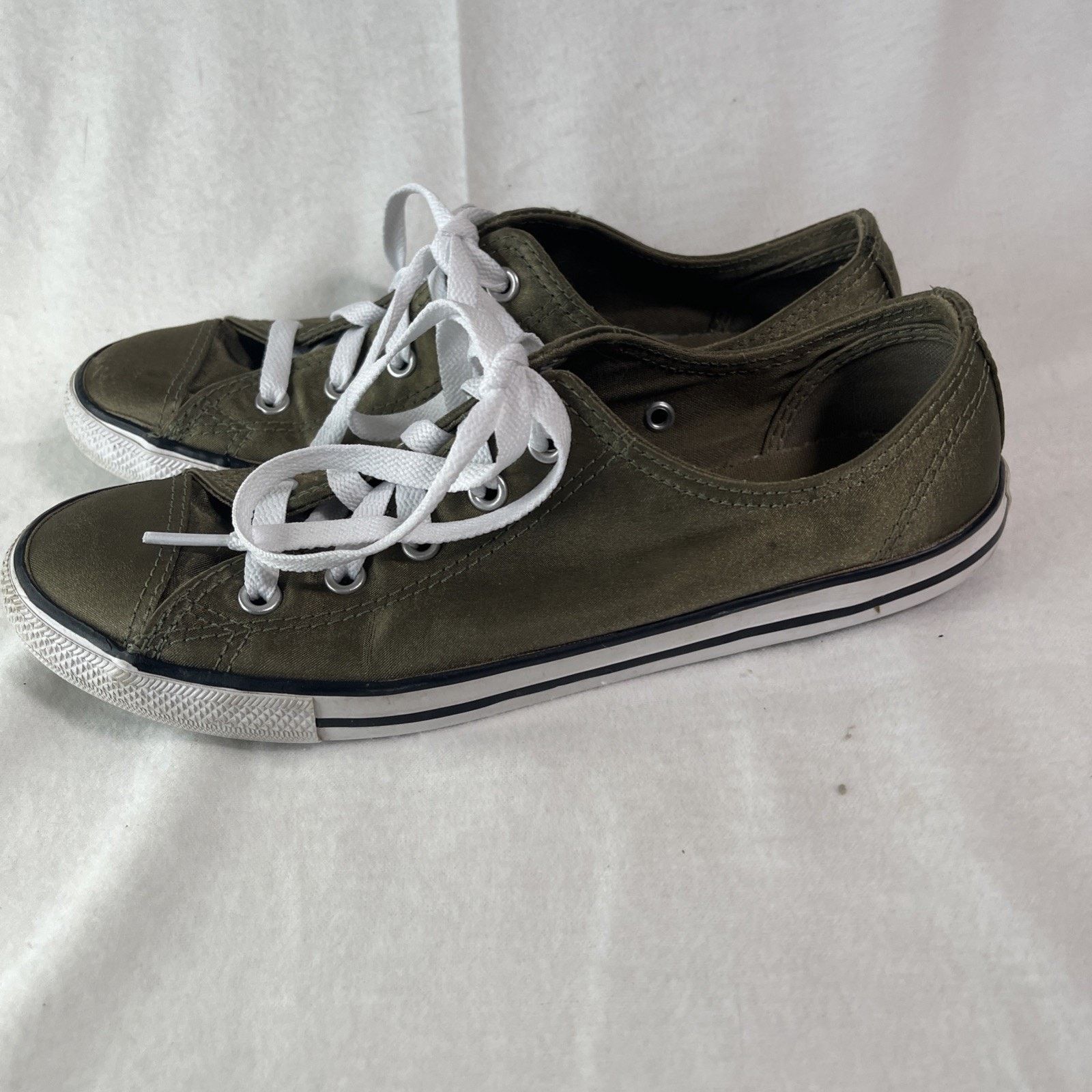 Converse Converse All Star Chuck Taylor Size 7 Women’s Green Satin Size US 7 / IT 37 - 2 Thumbnail