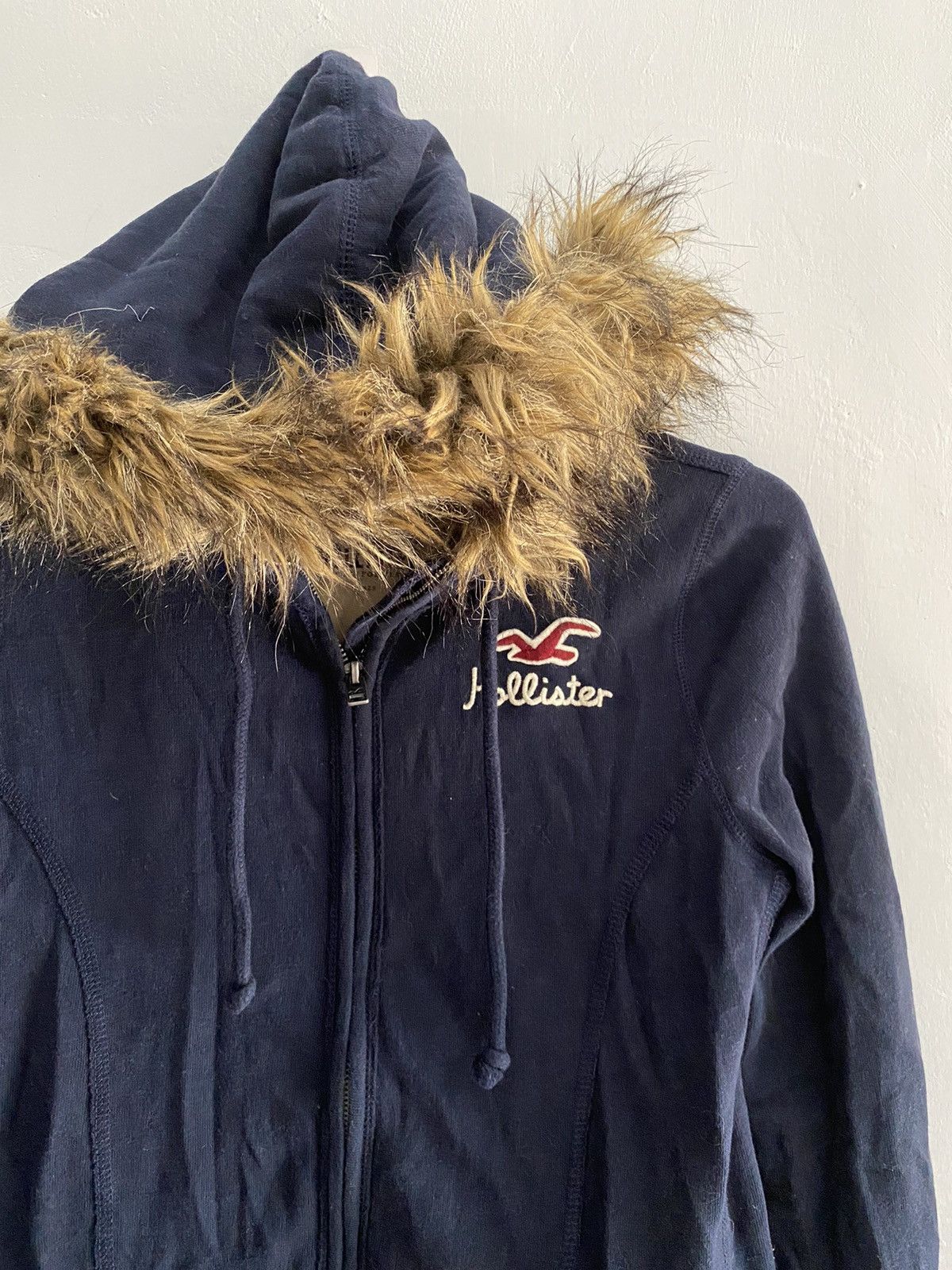 If Six Was Nine × Japanese Brand × Le Grande Bleu (L.G.B.) Japanese Hollister Fur Dark Navy Hoodie lgb style Size US S / EU 44-46 / 1 - 3 Thumbnail