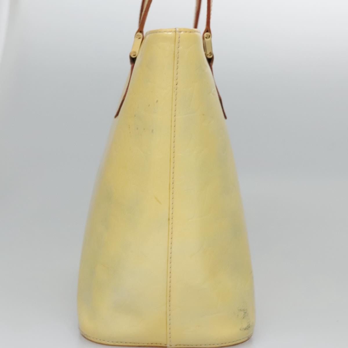 Louis Vuitton LOUIS VUITTON Monogram Vernis Houston Hand Bag Baby Blue Size ONE SIZE - 7 Thumbnail