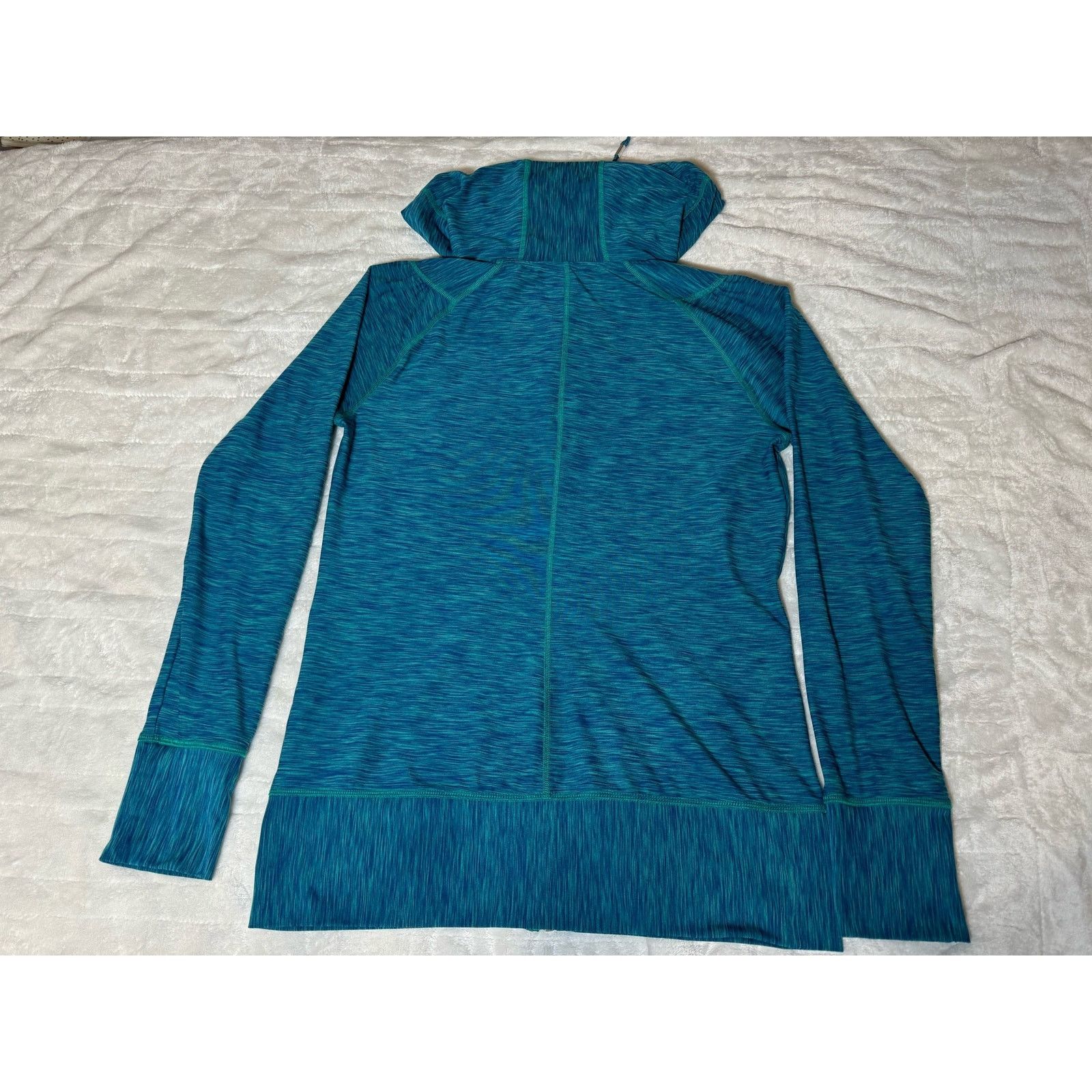 Prana Prana Blue Heather Full Zip Hooded Dragonfly Jacket Size M Size M / US 6-8 / IT 42-44 - 6 Thumbnail