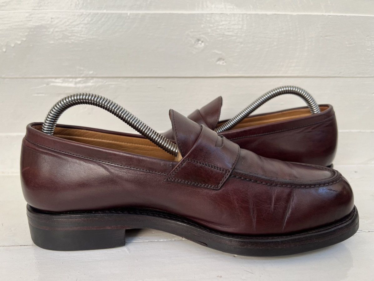 Carmina Carmina Burgundy Penny Loafer Split Toe Shoes Rubber Sole Size US 8 / EU 41 - 6 Thumbnail