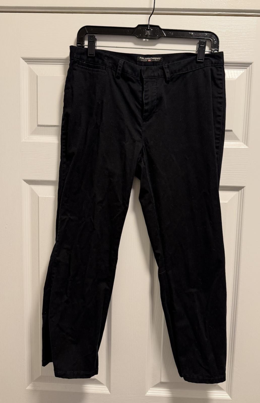 Designer Polo Jeans Co Ralph Lauren Black Pants Size 8 Size 30" / US 8 / IT 44 - 1 Thumbnail