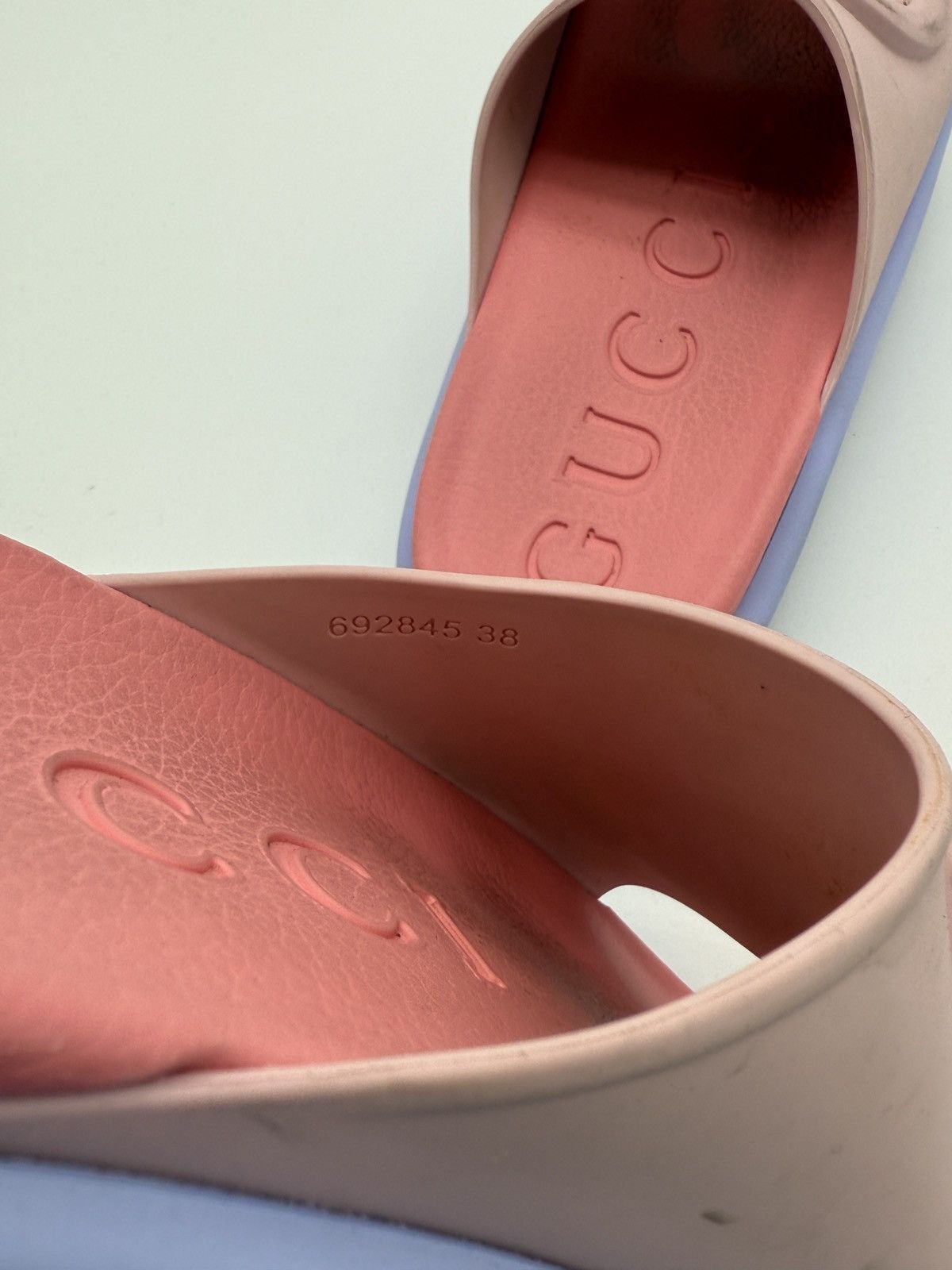 Gucci Pink Gucci Platform Slides Size US 8 / IT 38 - 16 Thumbnail