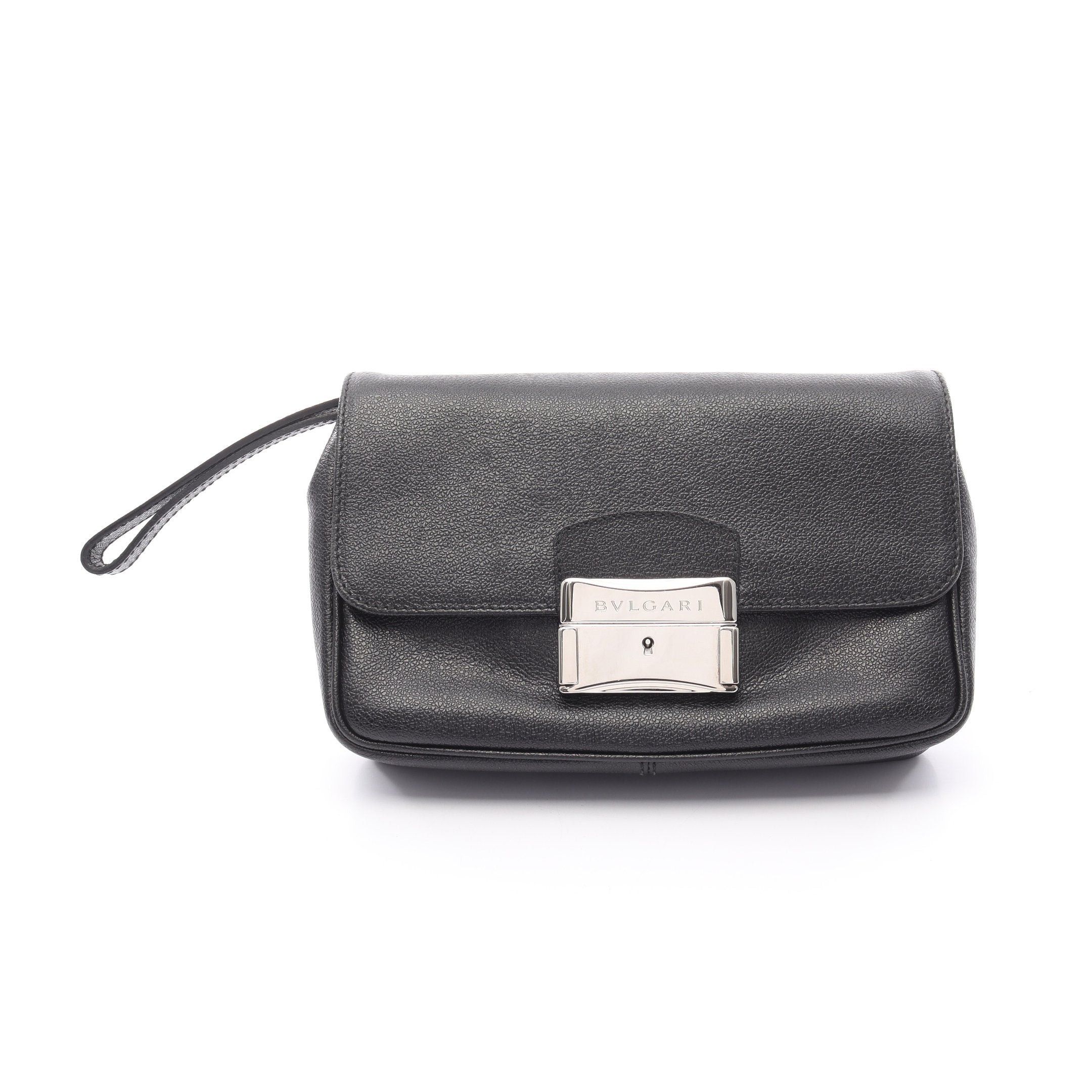Bvlgari Bvlgari Clutch Bag Second Leather Black Size ONE SIZE - 1 Thumbnail