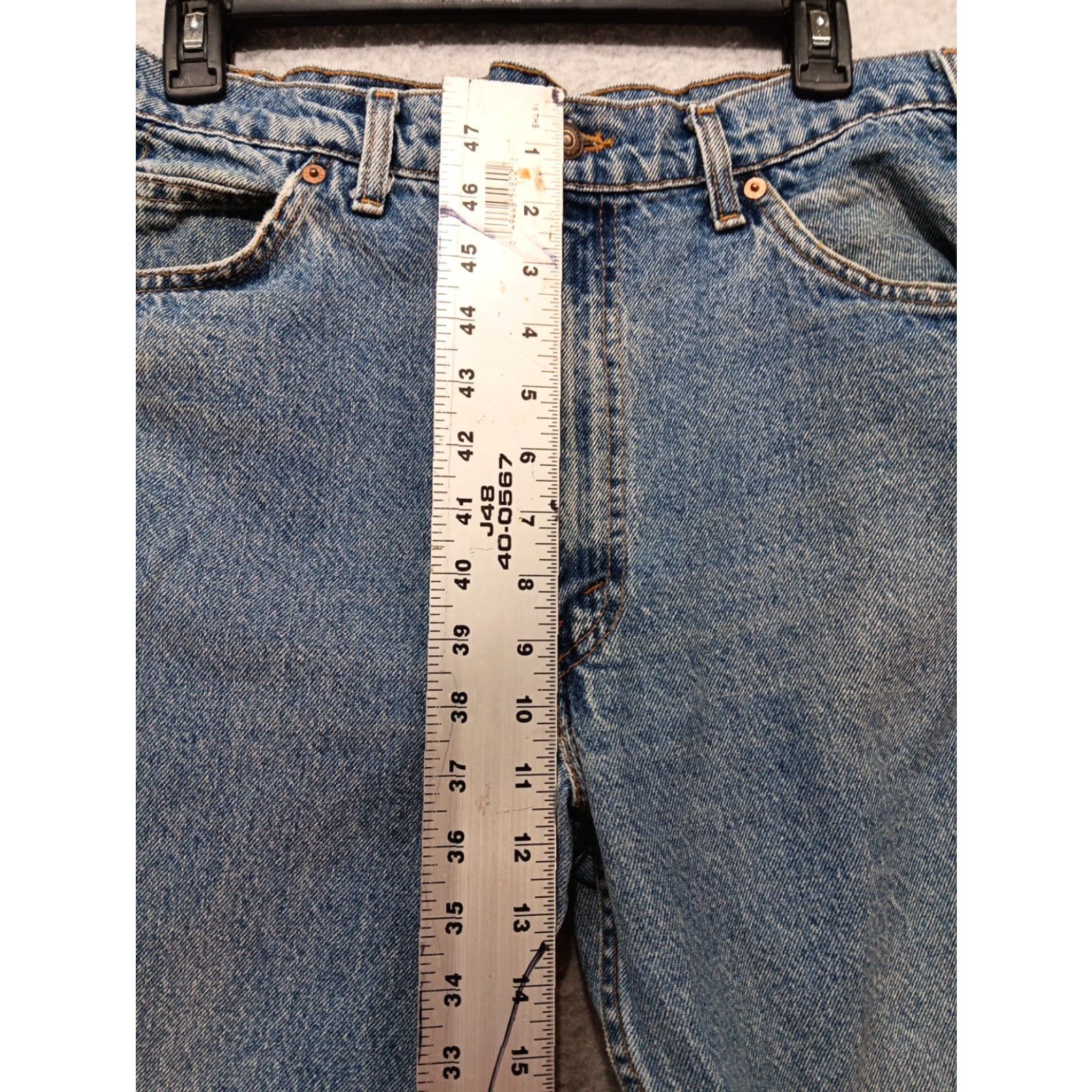 Levi's VINTAGE Levi’s 505 Jeans Men 36x30 Blue Denim Regular 90s Grunge USA Levi’s Logo Pockets Mid Rise Casual* Size US 36 / EU 52 - 6 Thumbnail