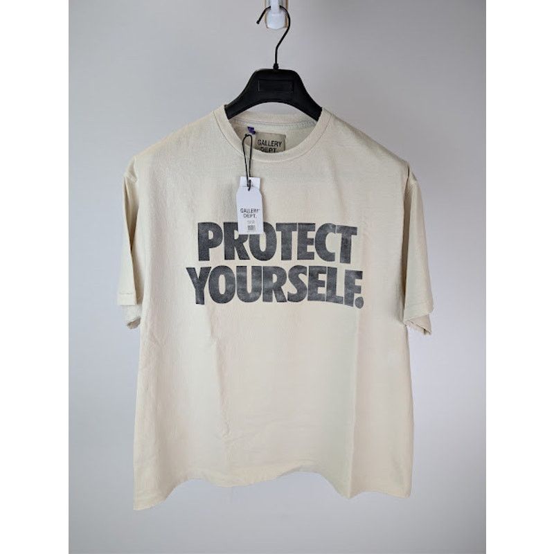 Gallery Dept. o1rshd1 Protect Yourself T-Shirt in Archival White Size US L / EU 52-54 / 3 - 2 Thumbnail