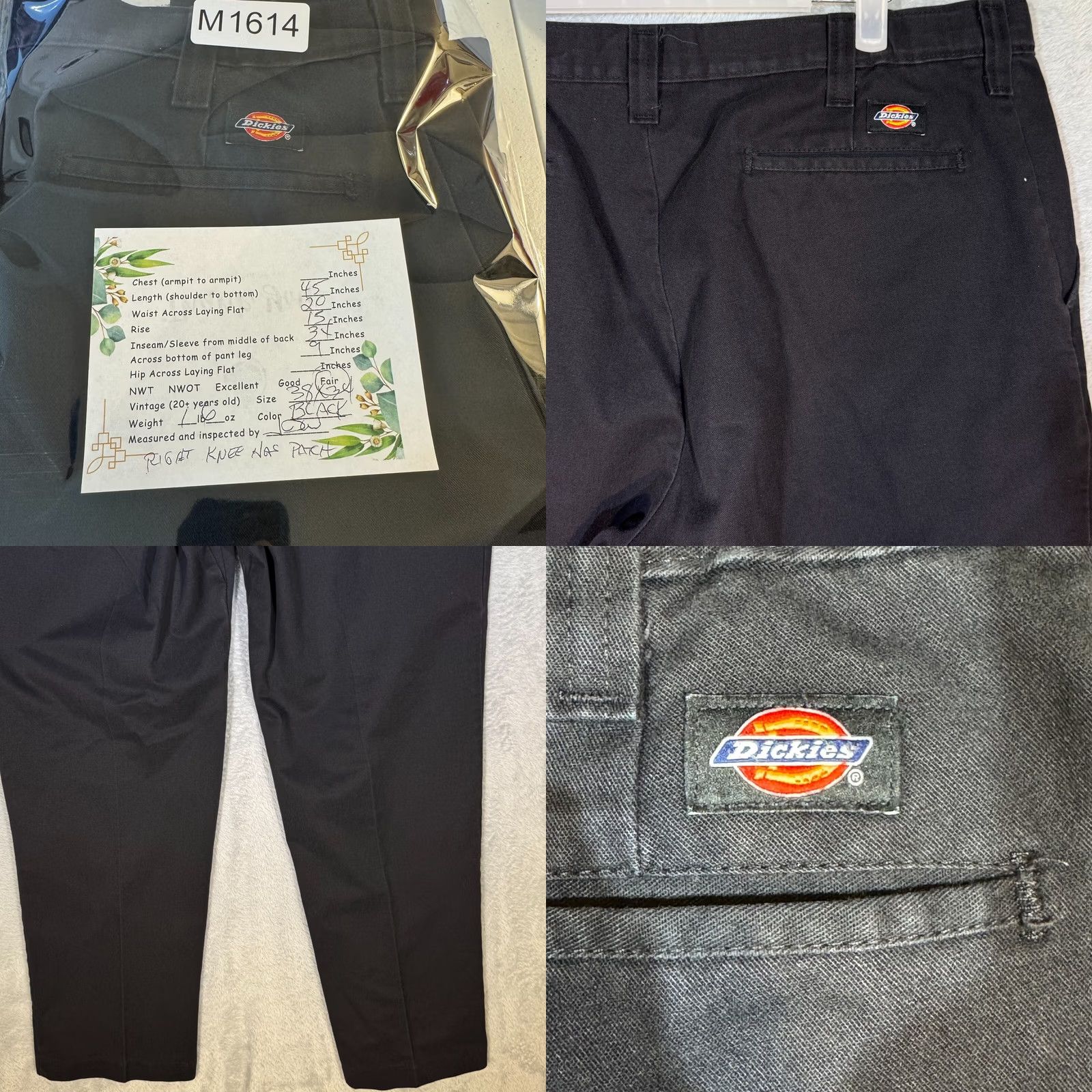 Dickies Dickies Men's Original Flex Work Pants 38 x 34 Black High-Rise Straight Leg Size US 38 / EU 54 - 8 Thumbnail