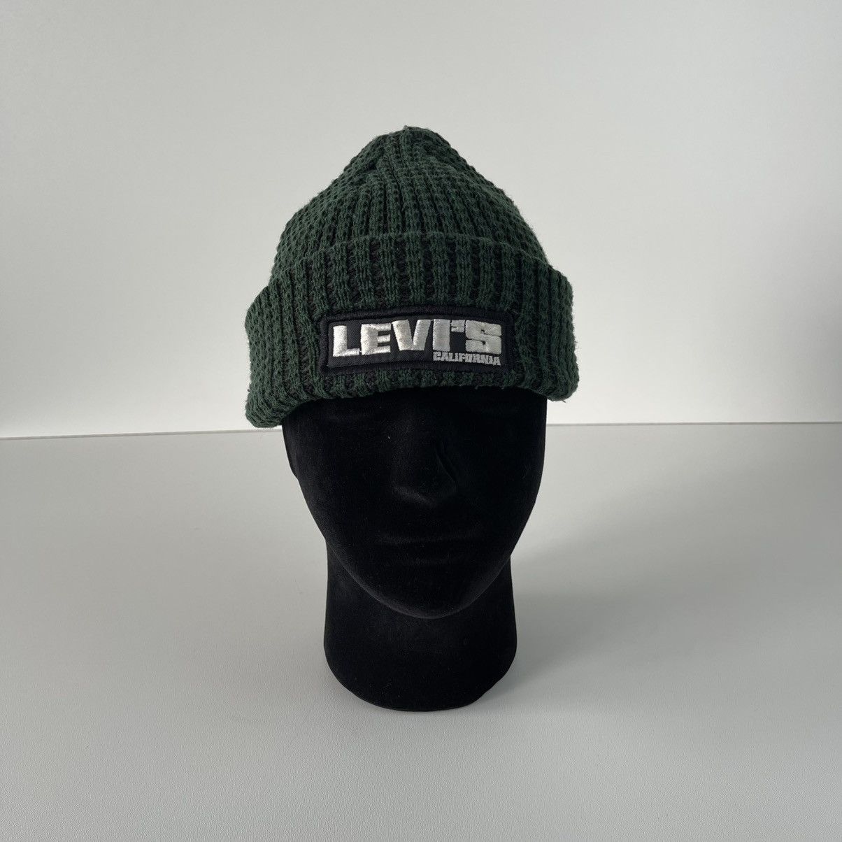 Levi's Levi’s California Logo Vintage 90’s Beanie Hat Green Size ONE SIZE - 3 Thumbnail