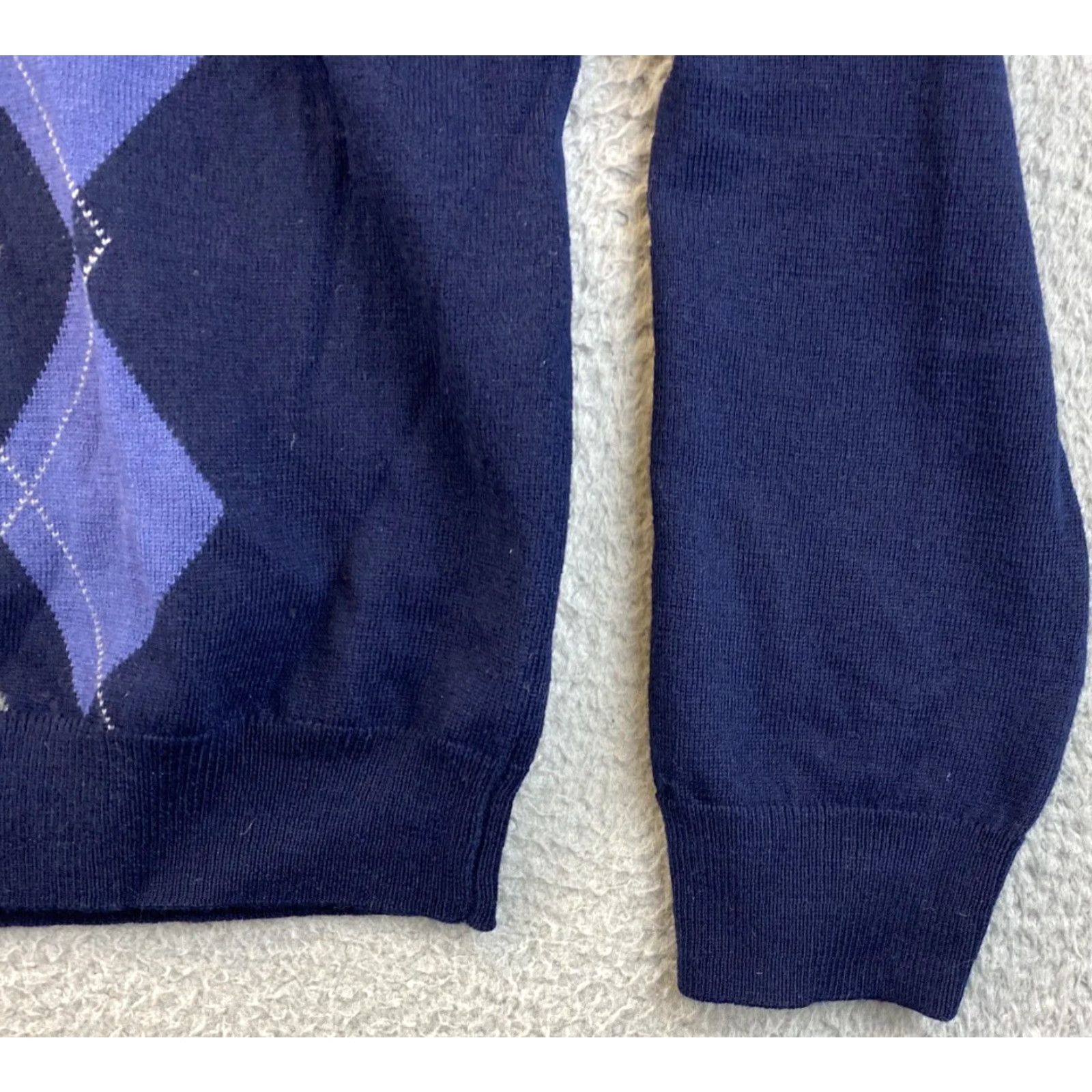 Banana Republic Banana Republic Sweater Men's Extra Fine Merino Wool Blue Solid Pullover Regular Fit Size S Size US S / EU 44-46 / 1 - 4 Thumbnail