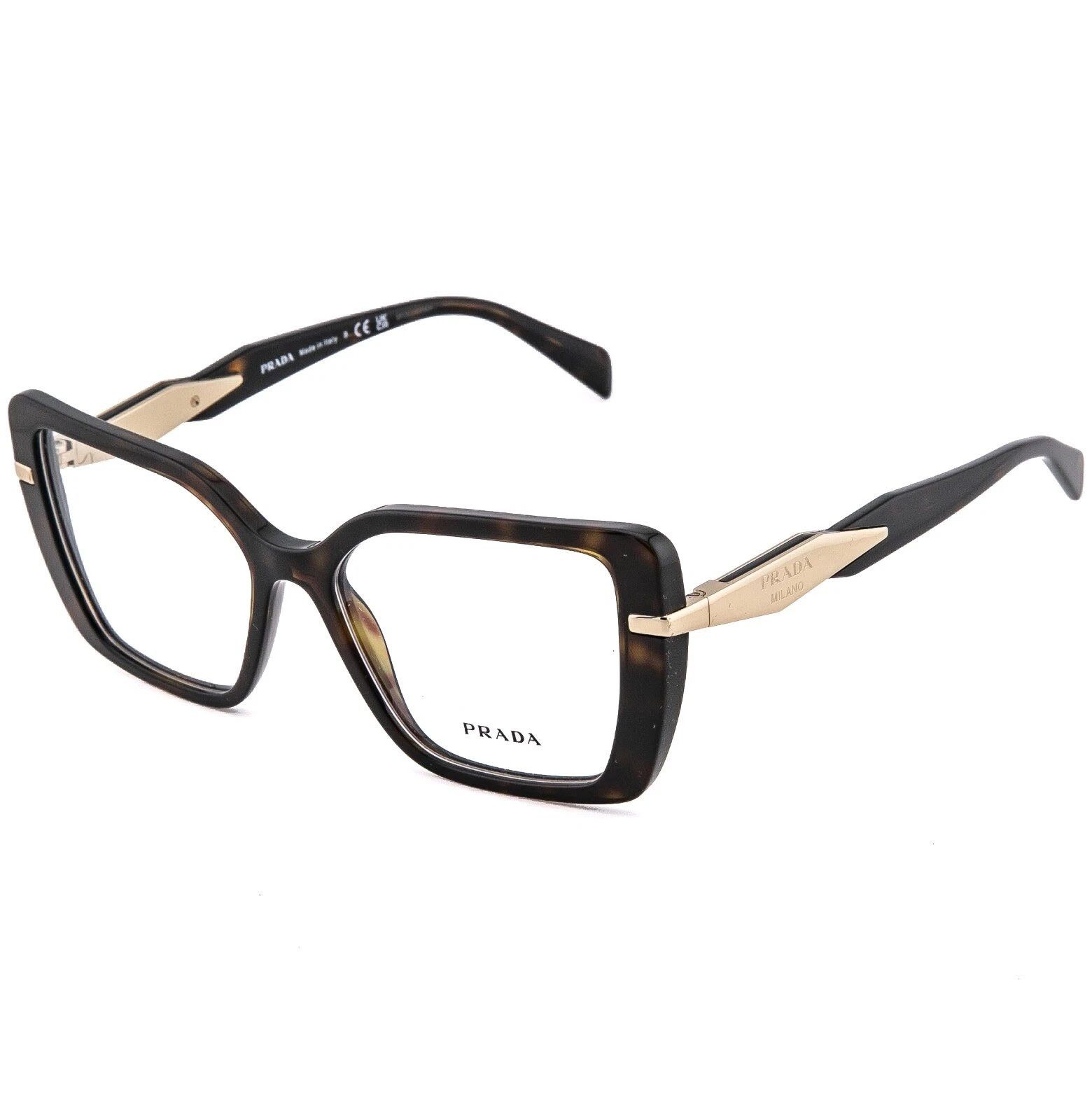 Prada PRADA SYMBOLE PR03ZV Brown Bold Eyeglasses 03Z 03ZV Size ONE SIZE - 2 Thumbnail