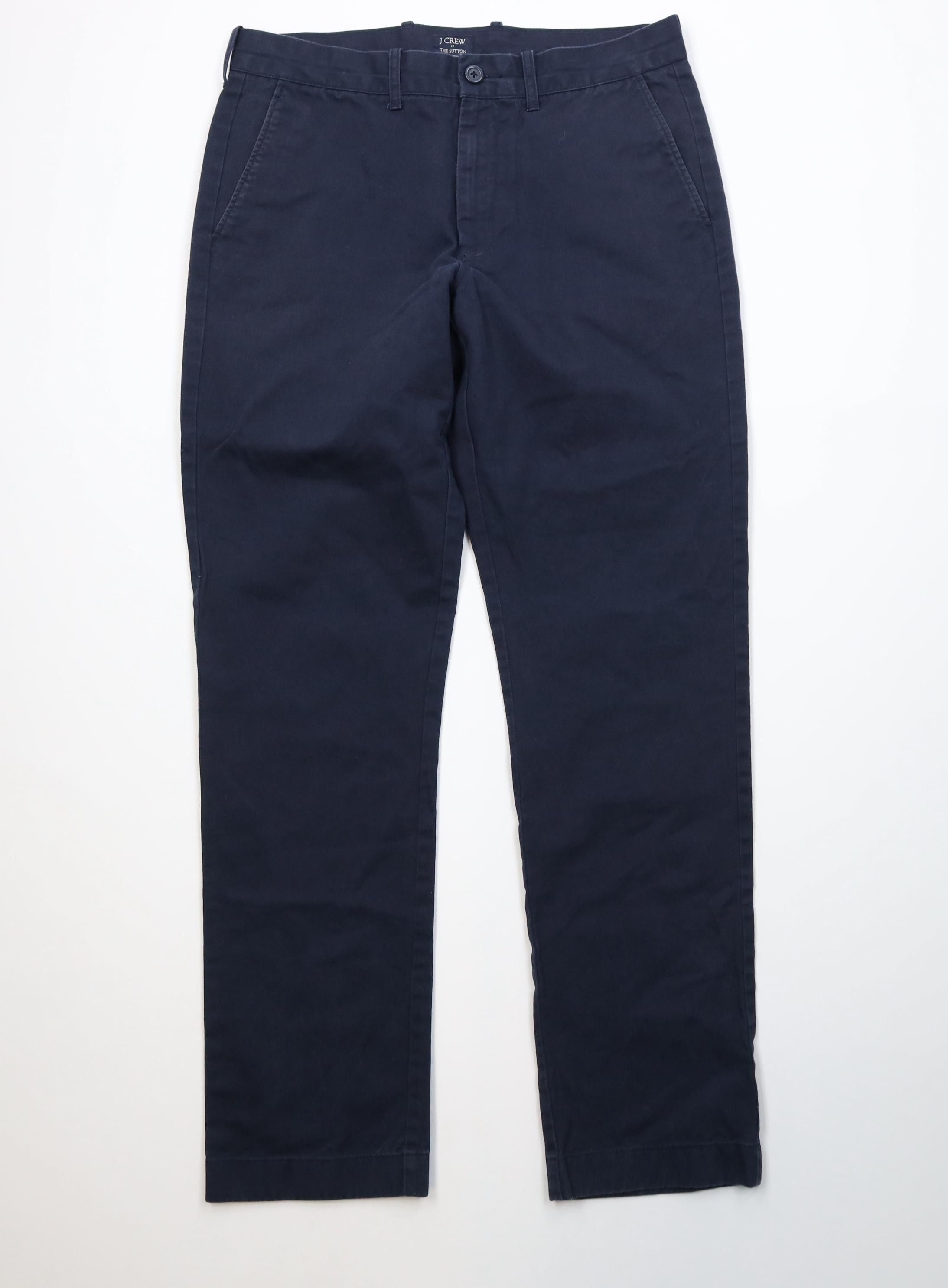 J.Crew J Crew The Sutton Straight Leg Chino Pants Navy Blue Cotton Size US 32 / EU 48 - 1 Thumbnail