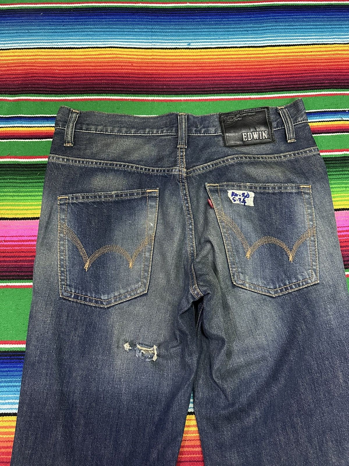 14th Addiction Edwin Black Tab Tokyo Japan 💥 Size US 32 / EU 48 - 3 Thumbnail