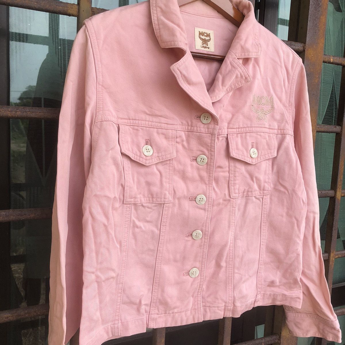 MCM MCM Pink Button Denim Jacket Size M / US 6-8 / IT 42-44 - 2 Thumbnail