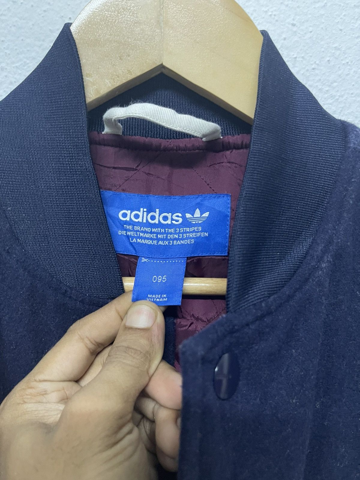 Adidas VINTAGE ADIDAS WOOL SLEEVE VARSITY JACKET Size US S / EU 44-46 / 1 - 15 Thumbnail