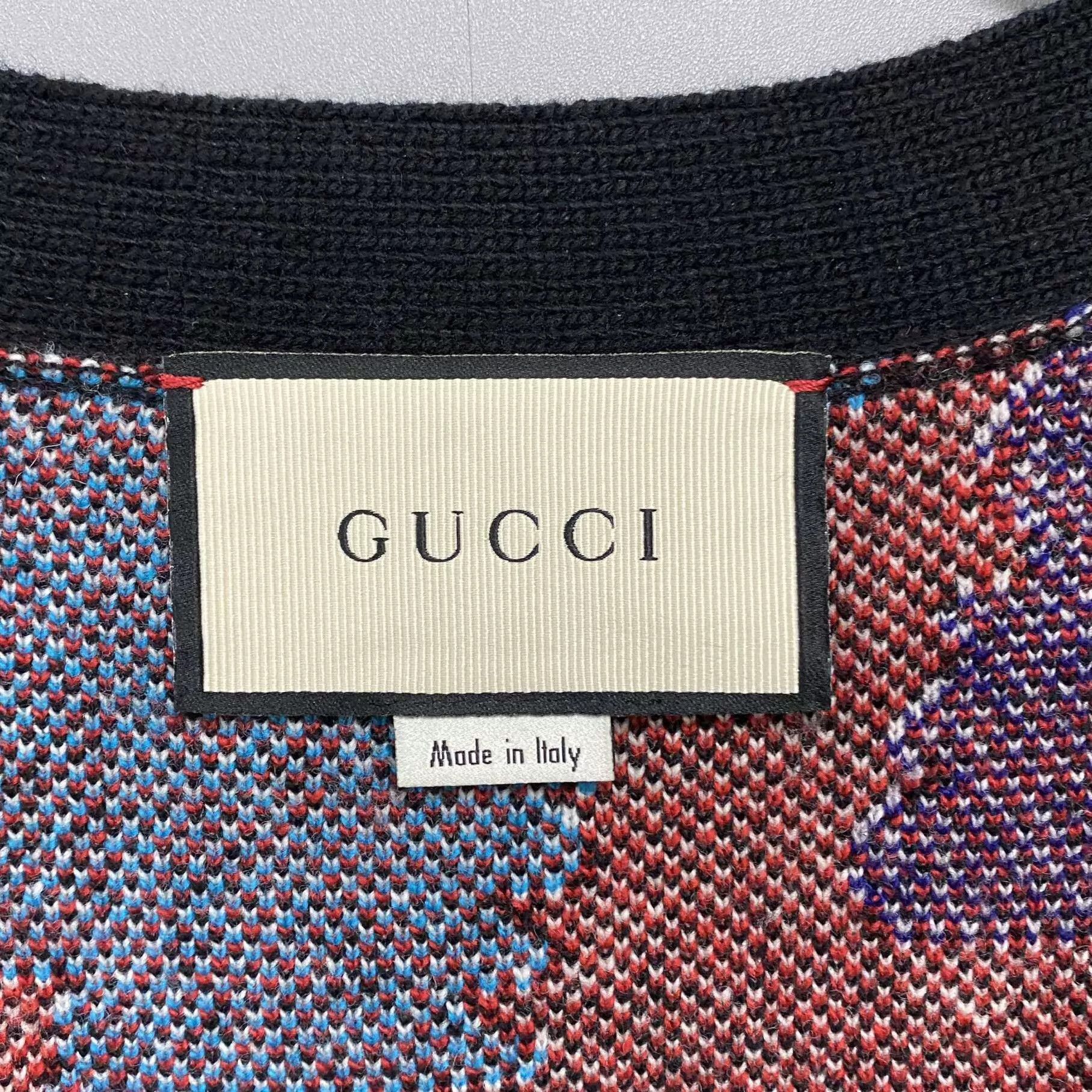 Gucci GUCCI Tiger Head Full Print Knit Cardigan S 99 new Size US S / EU 44-46 / 1 - 5 Thumbnail
