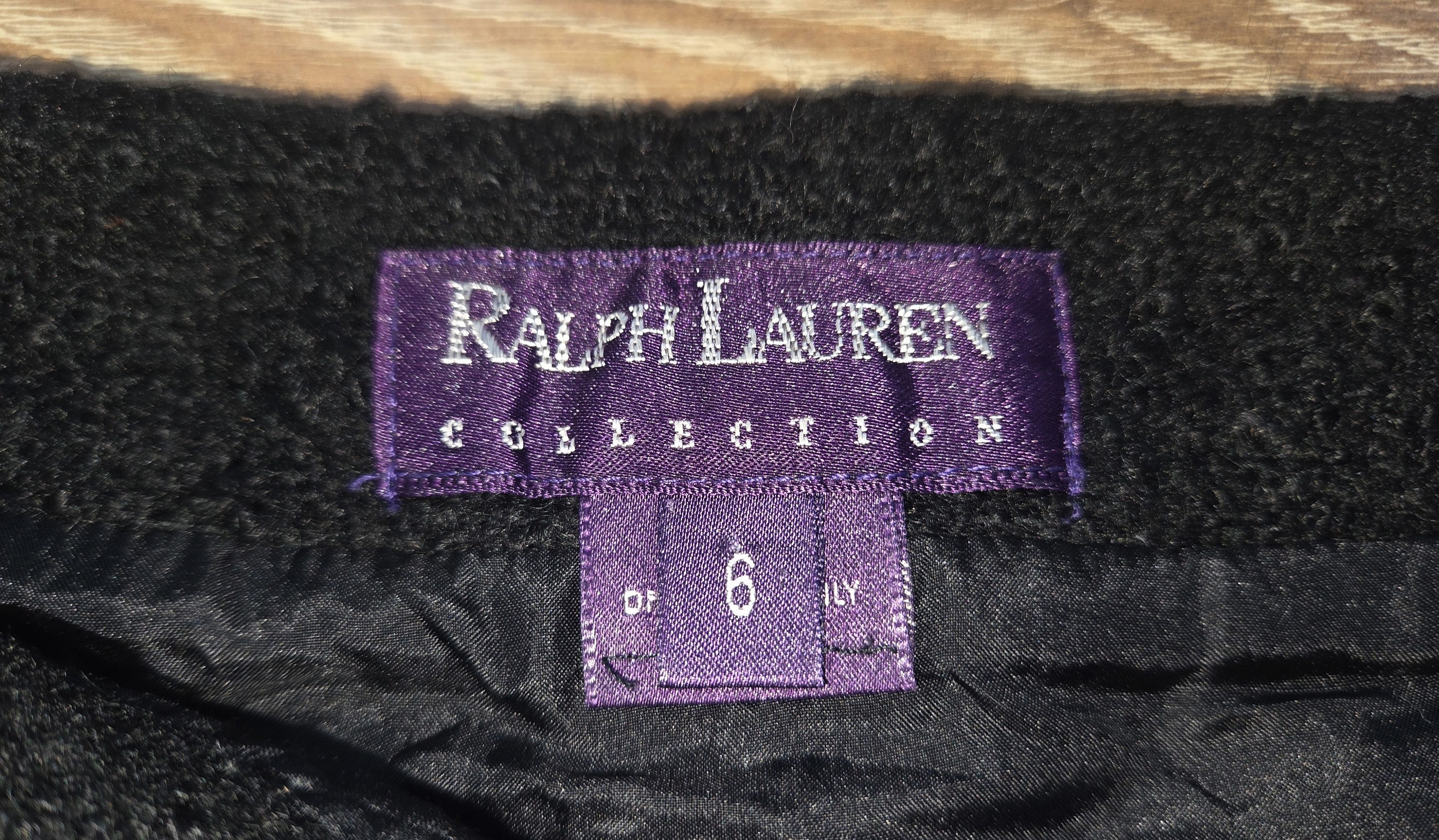 Ralph Lauren Vintage Ralph Lauren Purple Label Black Wool Pencil Skirt Size 27" / US 4 / IT 40 - 4 Thumbnail