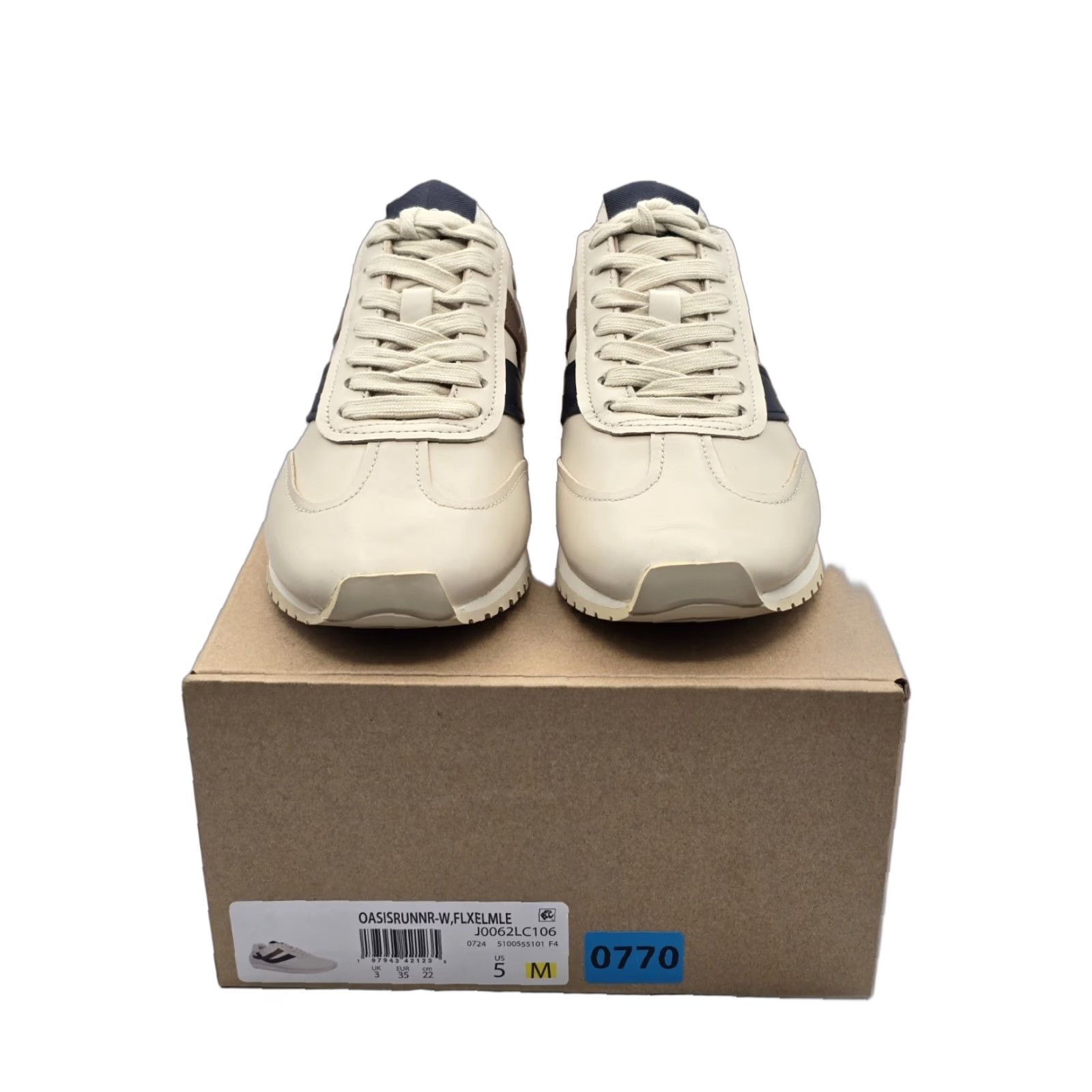 Vince Women’s Oasis Runner Sneakers - Brown/Blue/Cream - 5M - Leather - Sneaker - Casual - Shoes - Women - Size 5M - VNIB (if allowed)