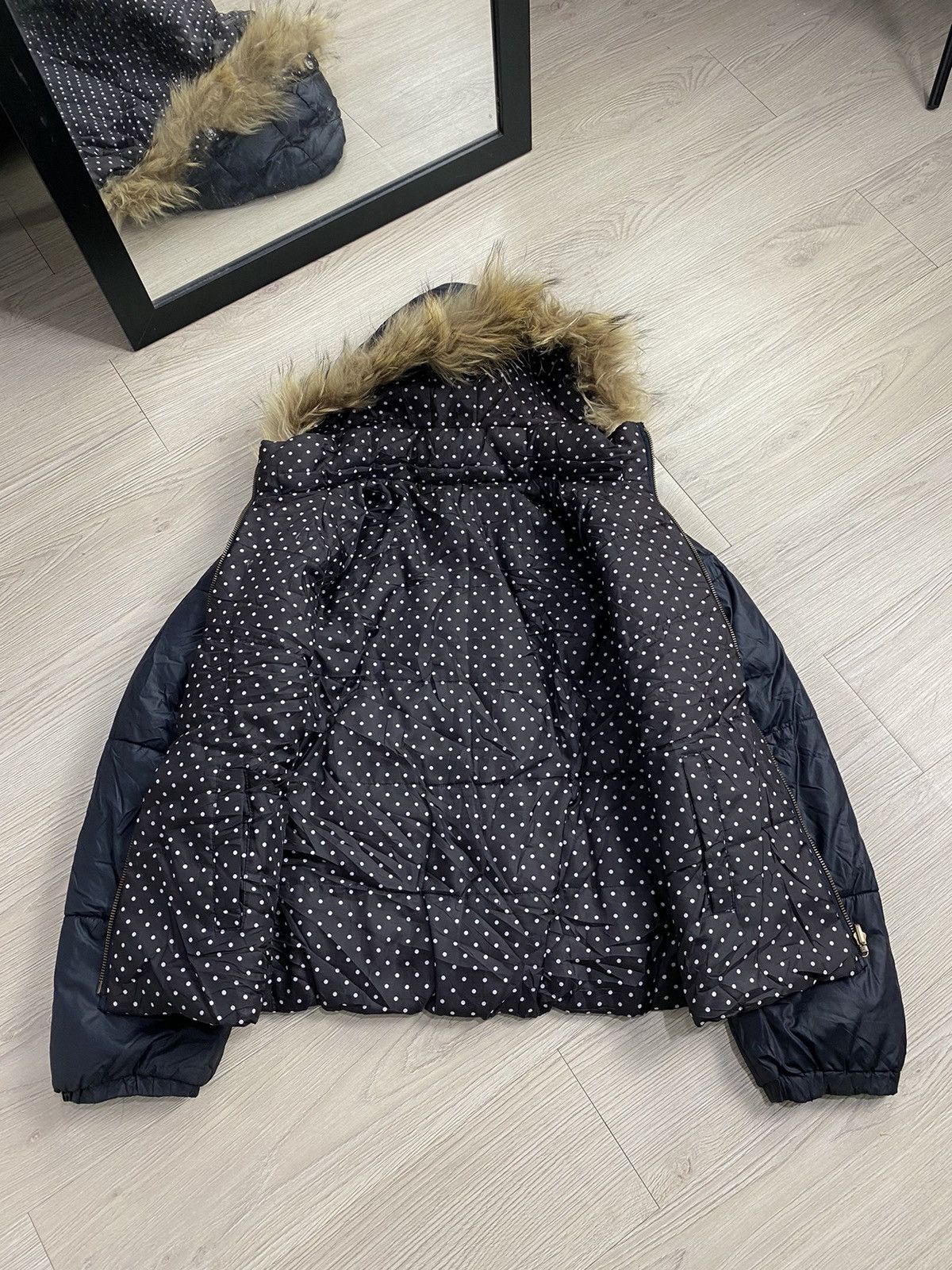 If Six Was Nine × Japanese Brand × Le Grande Bleu (L.G.B.) 2000s LDS reversible polkadot faux fur lgb style jacket Size US S / EU 44-46 / 1 - 4 Thumbnail