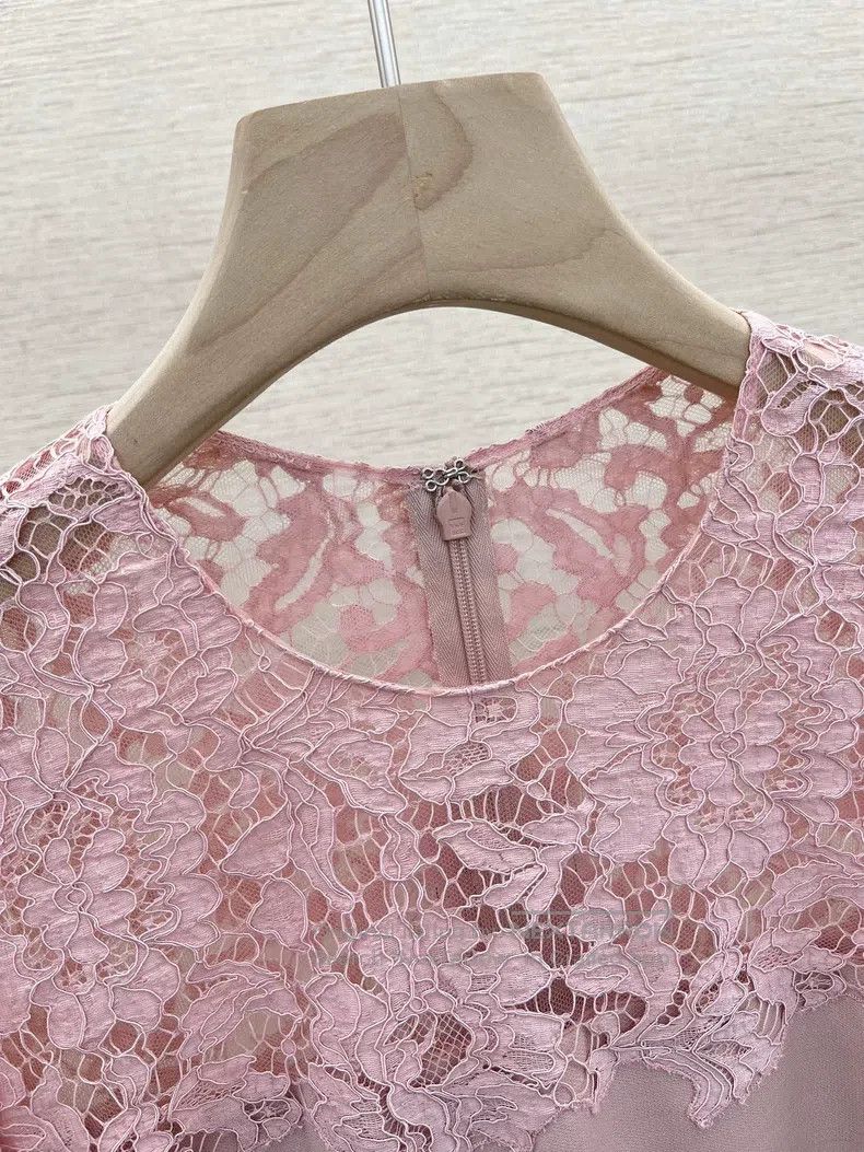 Valentino Valentino Peony pink lace patchwork dress Size S / US 4 / IT 40 - 2 Thumbnail
