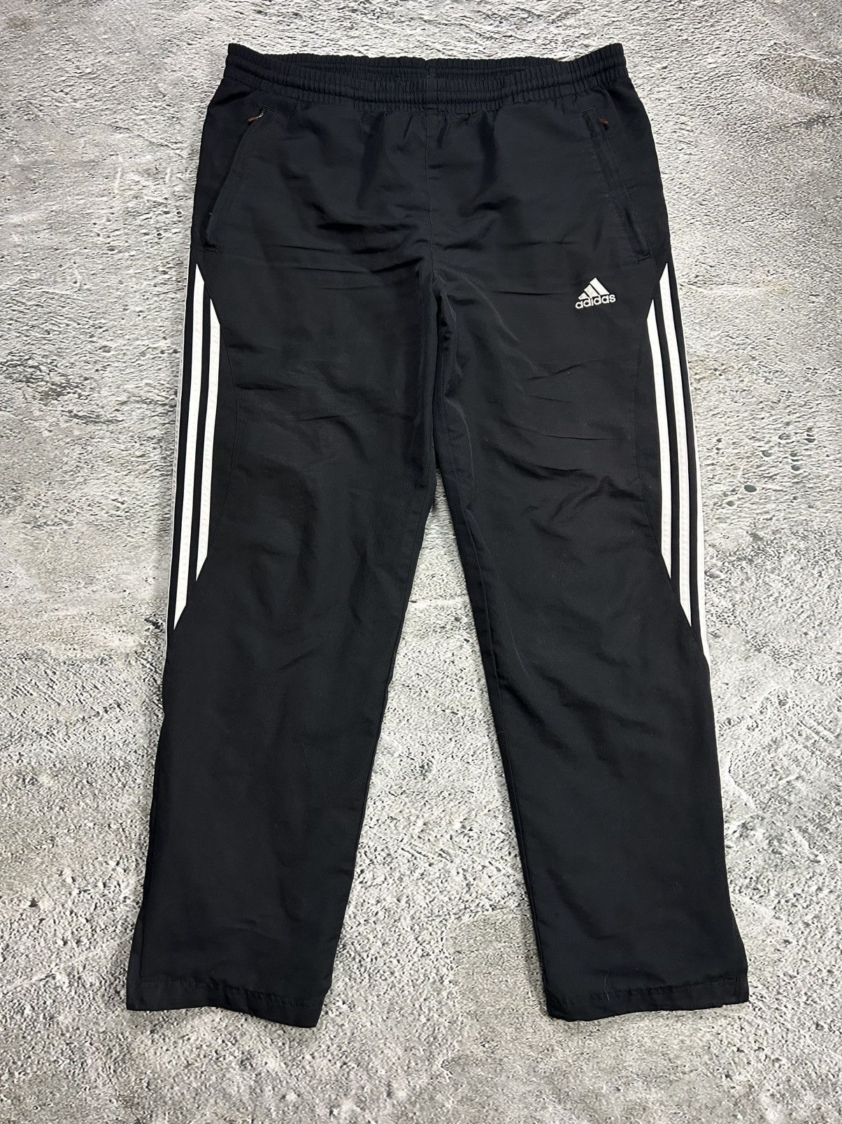 Adidas × Vintage Adidas track suit vintage red black nylon track pants drill Size US S / EU 44-46 / 1 - 13 Thumbnail