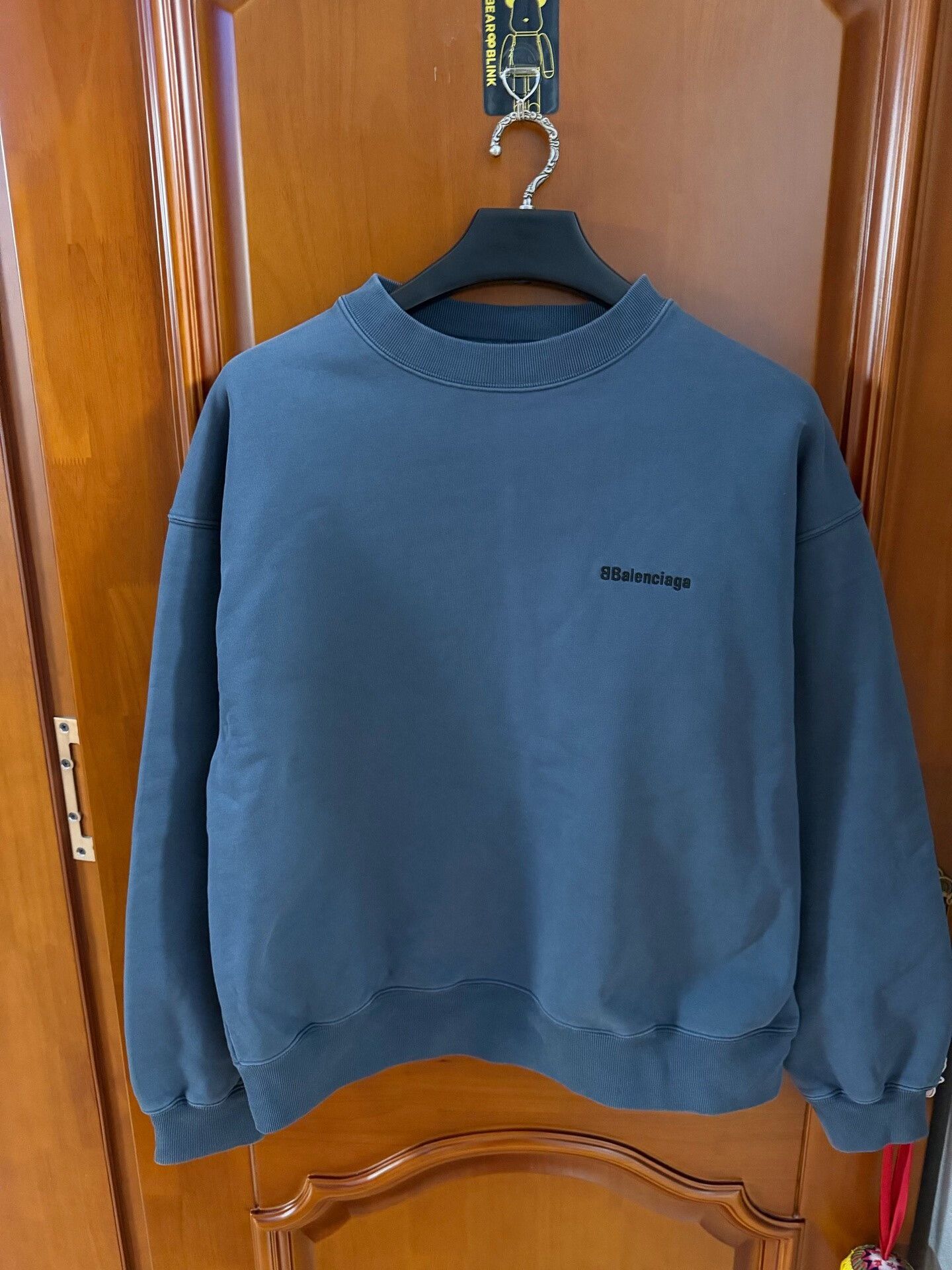 DEFEND PARIS balenciaga navy logo embroidered sweatshirt XS Size US XS / EU 42 / 0 - 1 Thumbnail