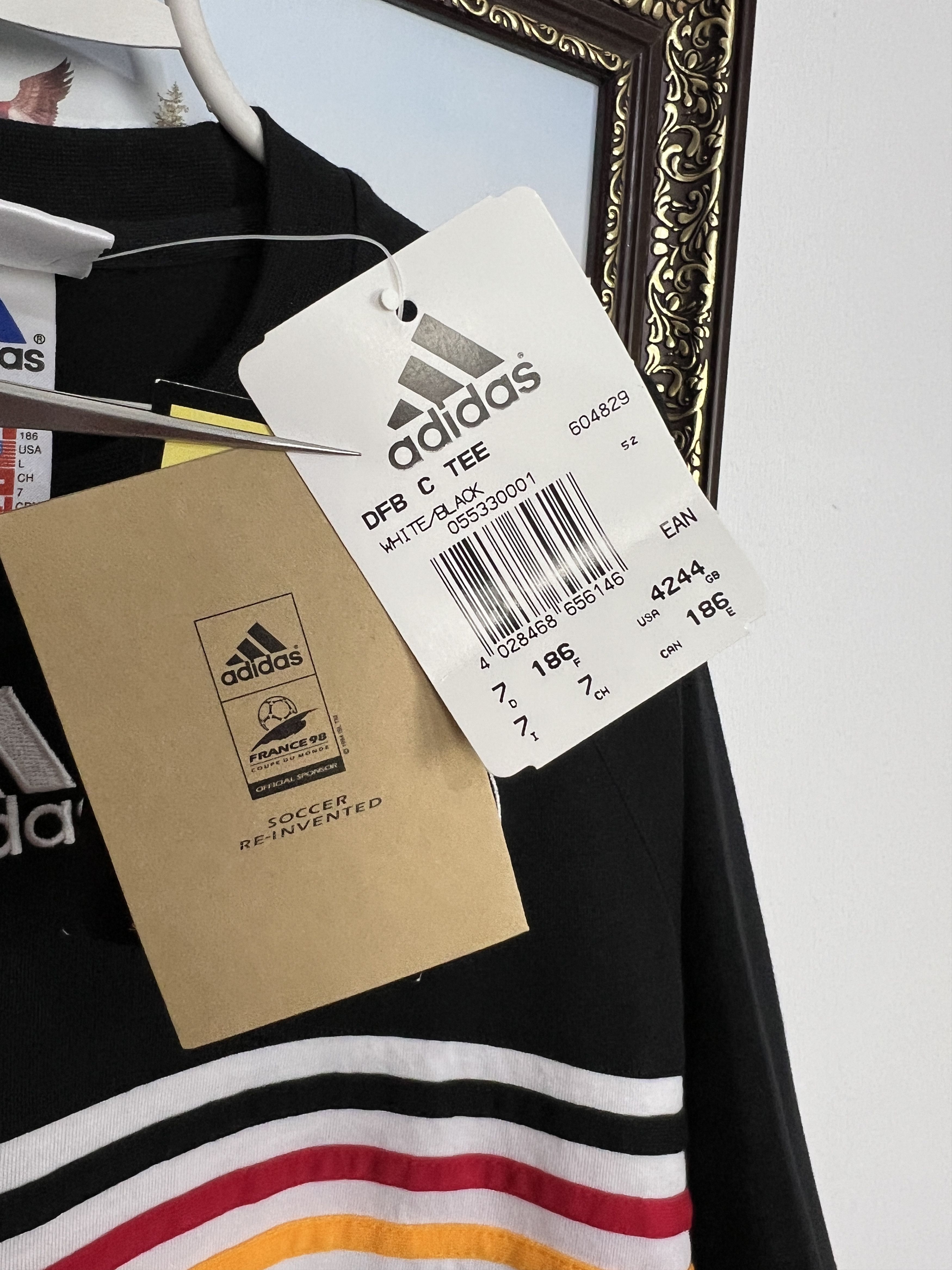 Adidas Vintage Germany Football Train Shirt Soccer Jersey Trikot Size US L / EU 52-54 / 3 - 7 Thumbnail