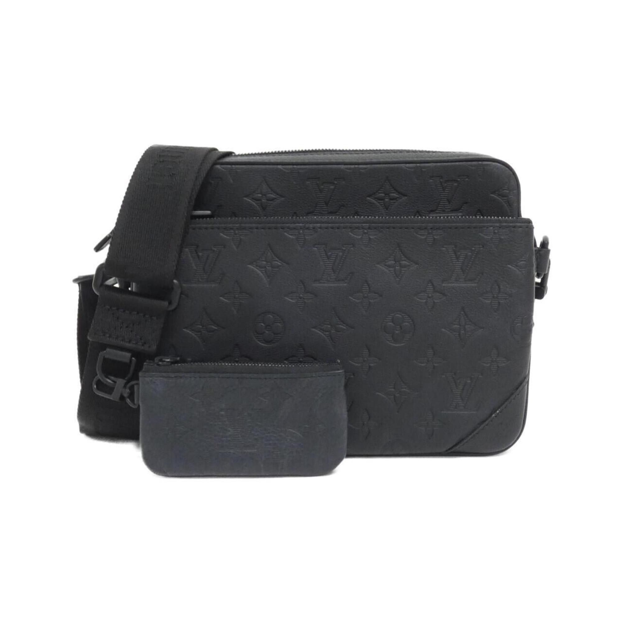 Louis Vuitton Monogram Shadow Trio Messenger M46602 Shoulder Bag in Black, Women's