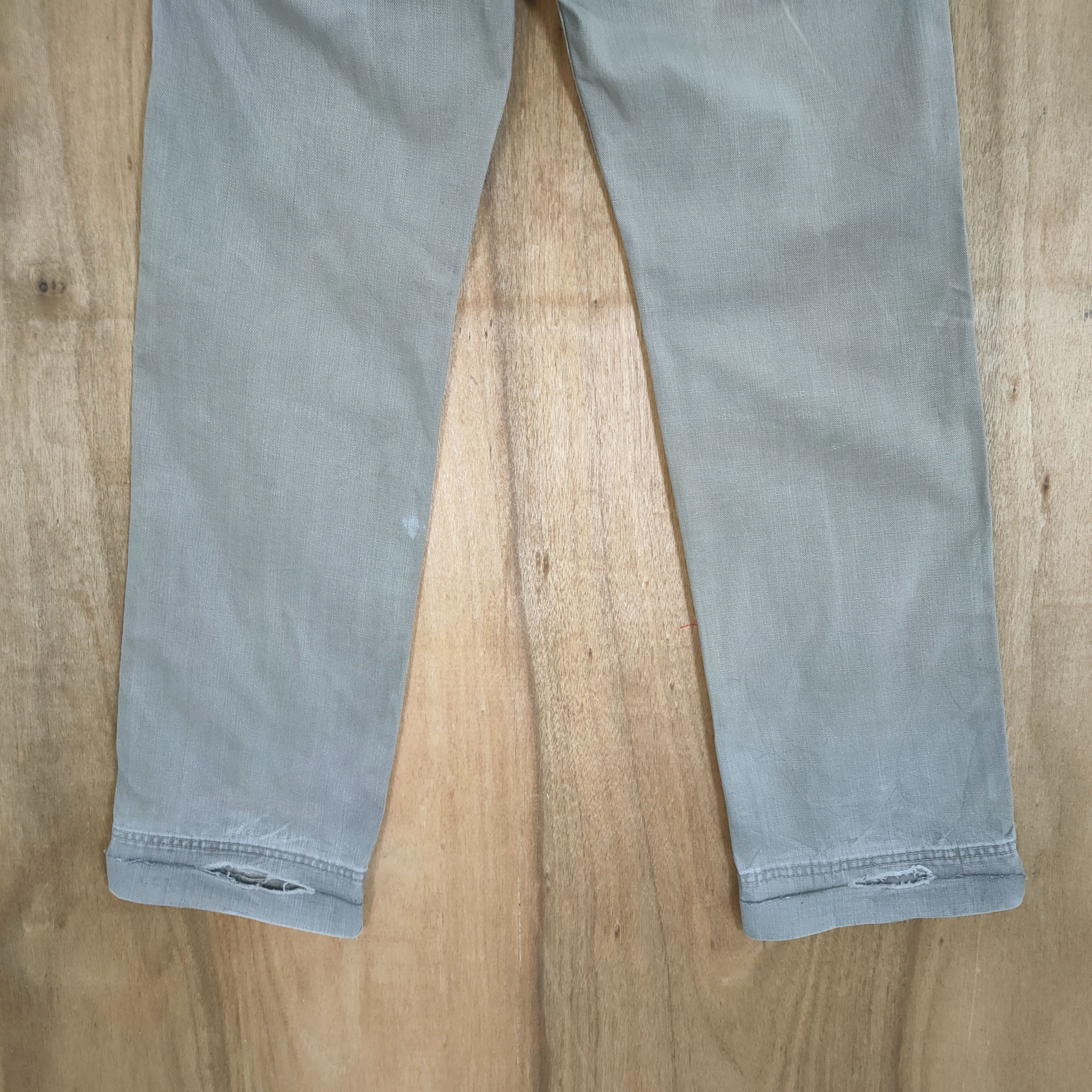 Lucky Brand LUCKY STORE GREY BUTTON FLY TROUSERS CHINO PANTS Size US 30 / EU 46 - 8 Thumbnail
