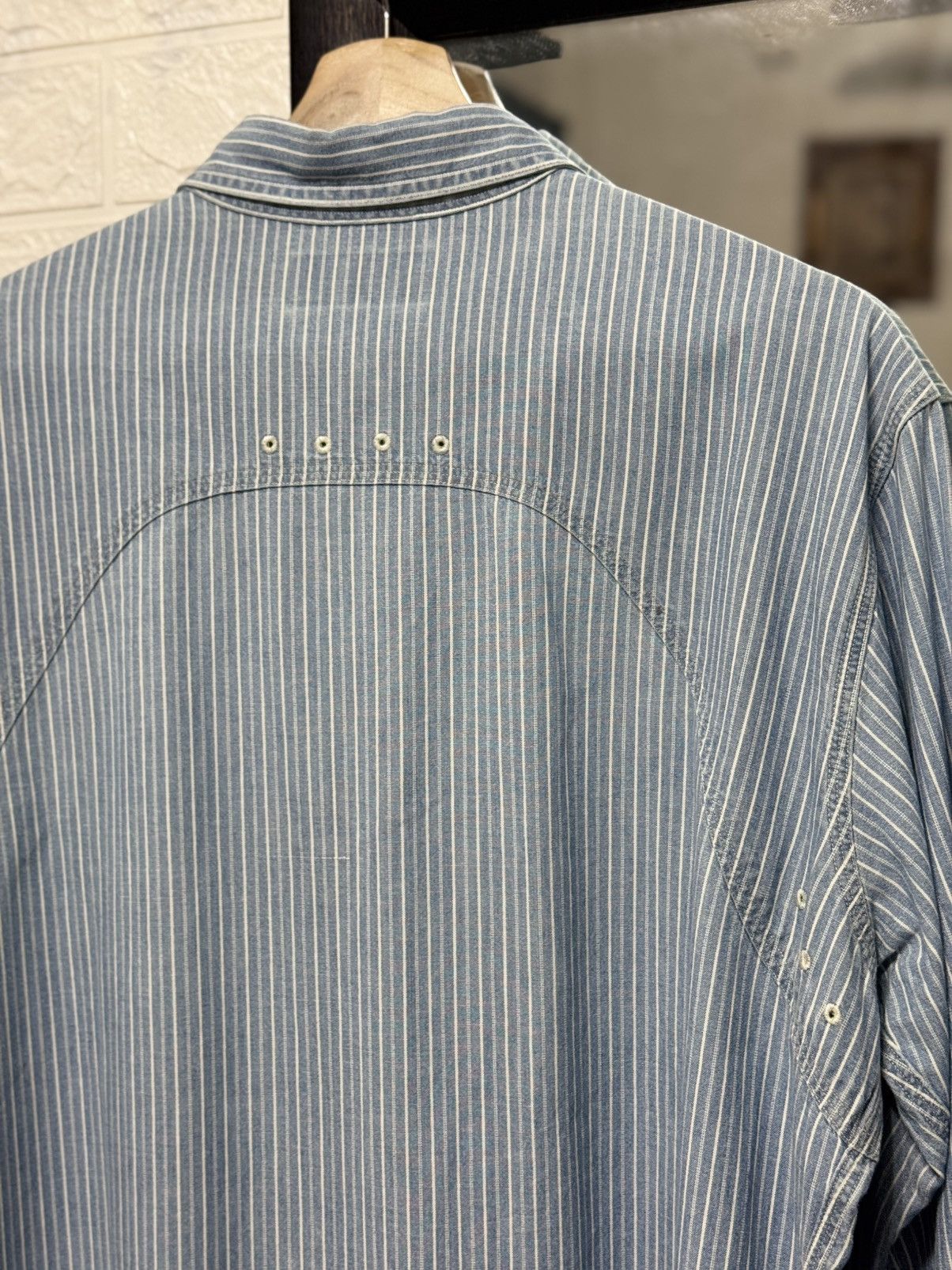 Polo Ralph Lauren 90s Polo Ralph Lauren inspired 30s USN Chambray Chinstrap Size US L / EU 52-54 / 3 - 7 Thumbnail