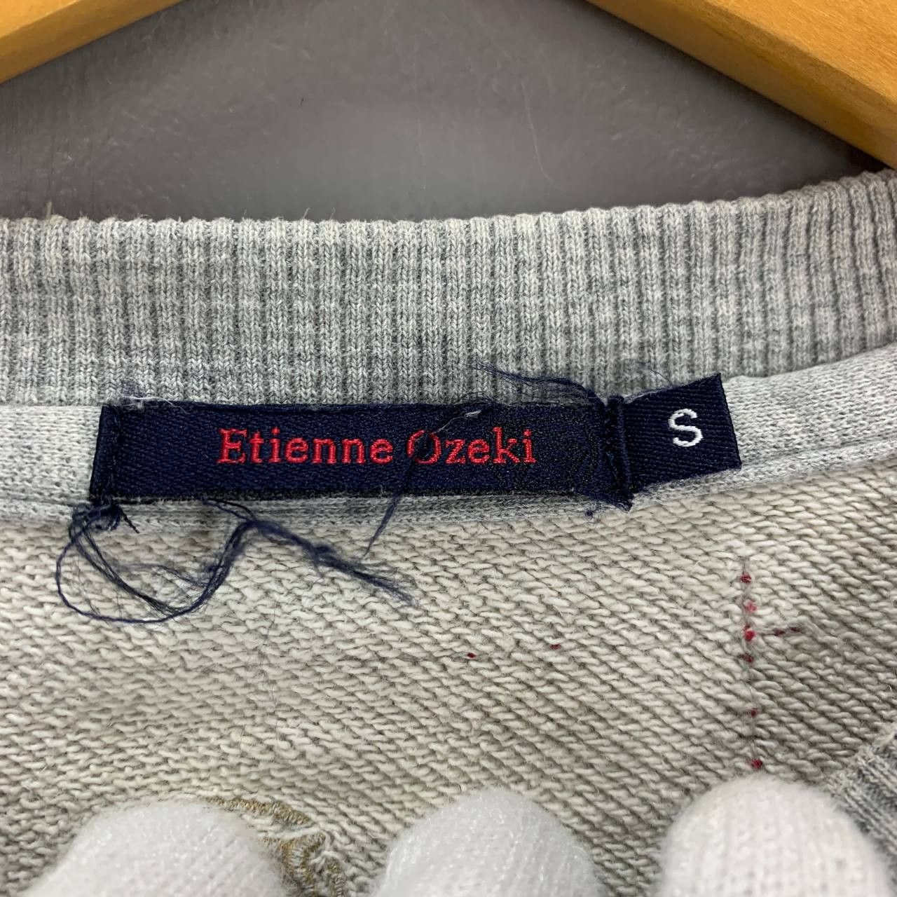 Designer OTIENNE OZEKI Patchwork Design Sweatshirt #2367-03 Size US S / EU 44-46 / 1 - 7 Thumbnail