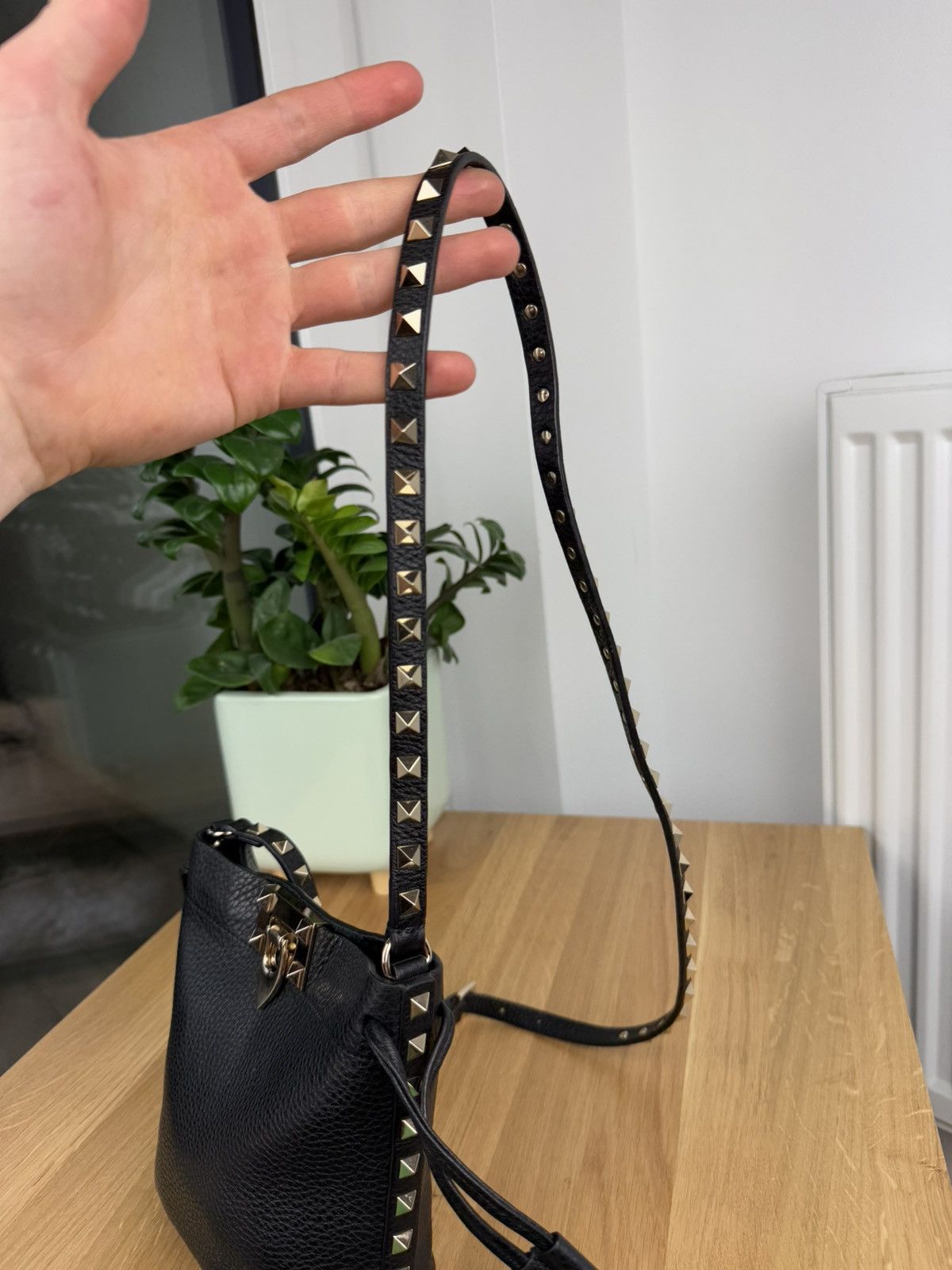 Valentino Rockstud Flip Lock Messenger Bag Leather Mini Size ONE SIZE - 7 Thumbnail