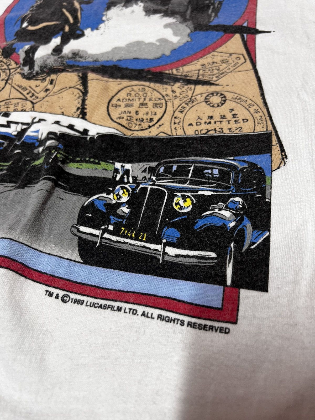 Hanes 1989 indiana jones tee Size US XL / EU 56 / 4 - 4 Thumbnail