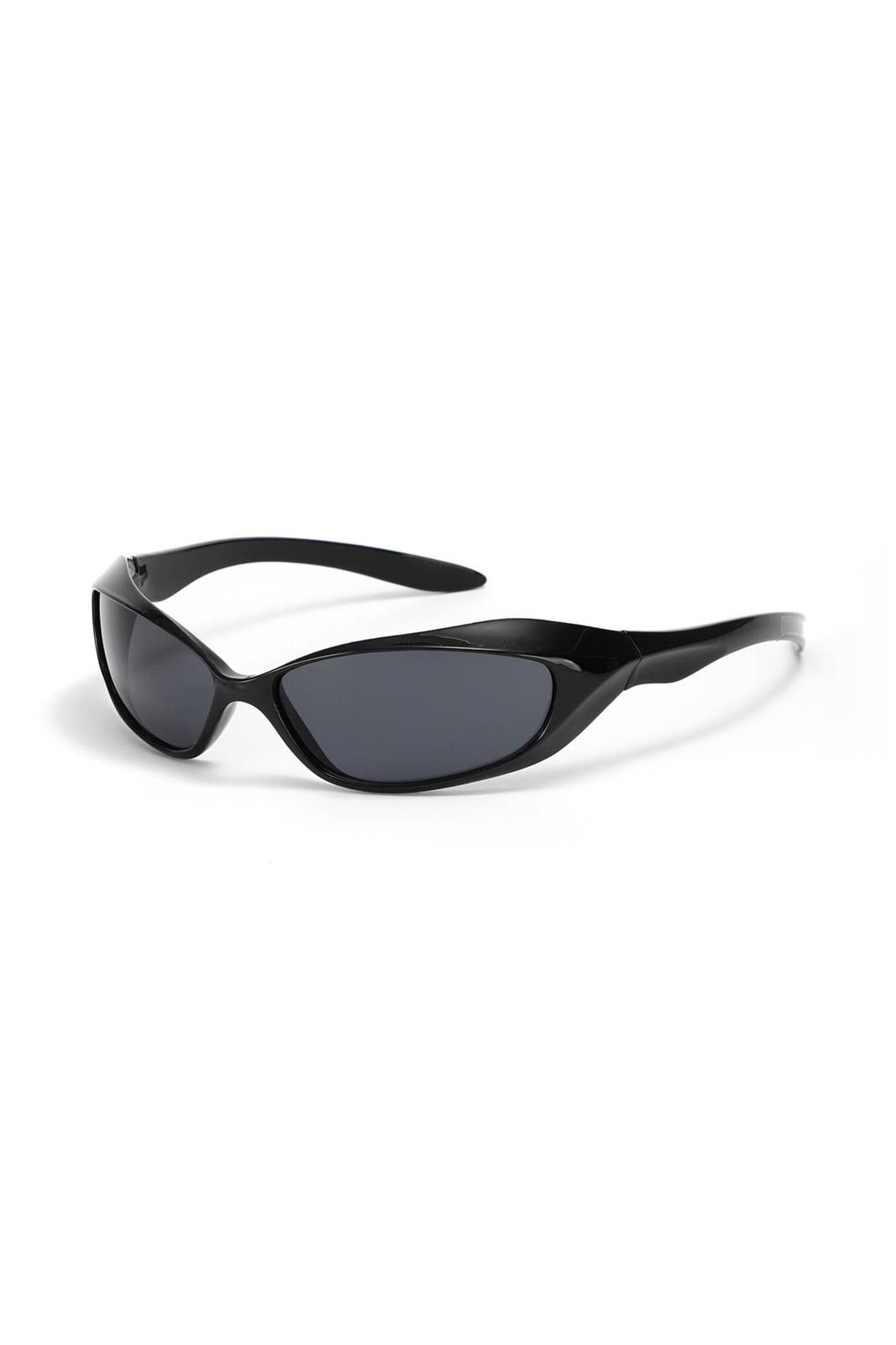Japanese Brand Vintage Y2k Avant Garde Futuristic Black Sunglasses Unisex Size ONE SIZE - 4 Thumbnail