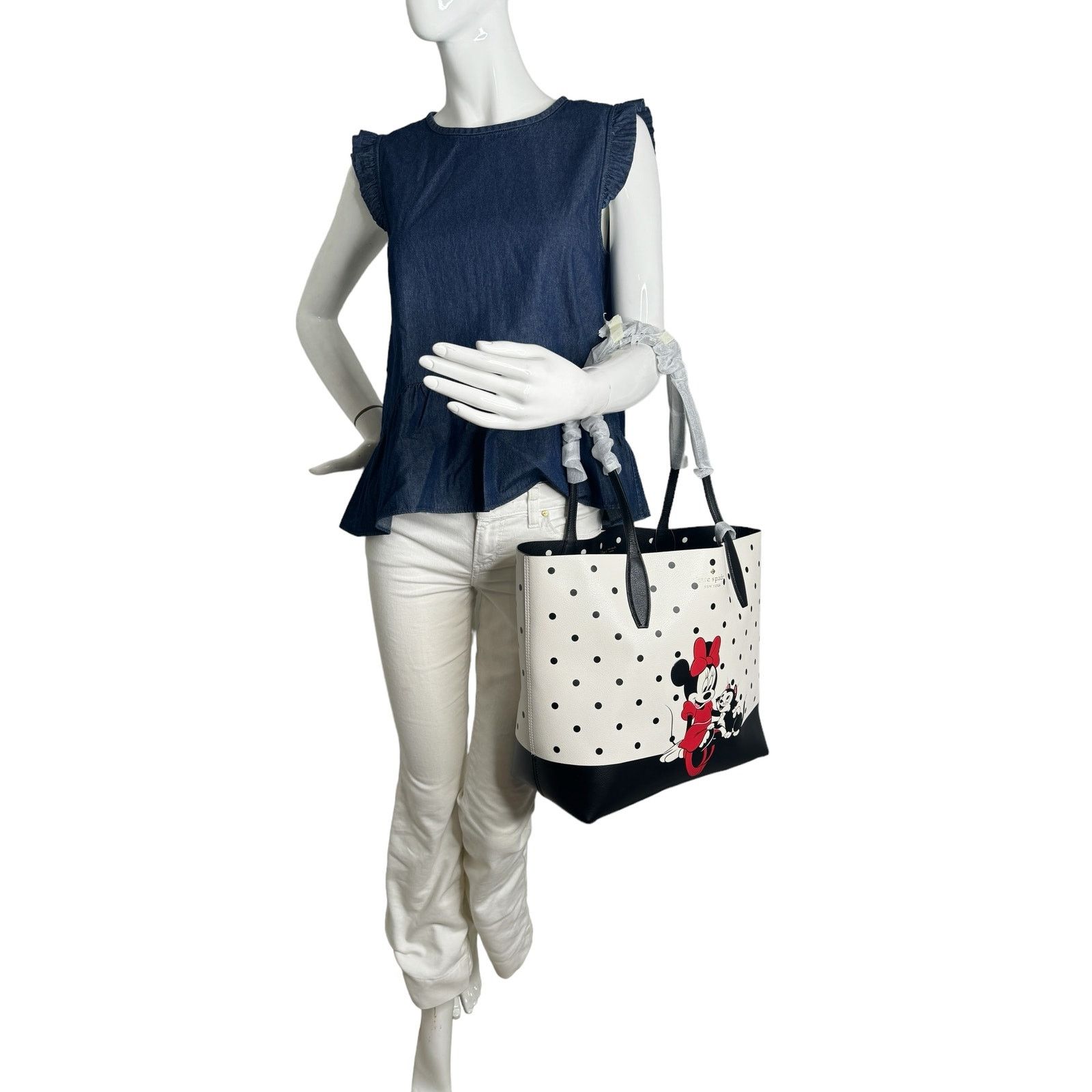 Kate Spade Kate Spade X Disney Reversible Minnie Mouse Large Tote Bag Size ONE SIZE - 2 Thumbnail
