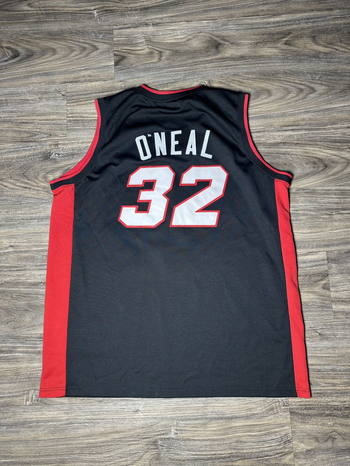 NBA Men's Miami Heat Shaquille O'Neal Mitchell Authentic Jersey Size US XL / EU 56 / 4 - 2 Thumbnail
