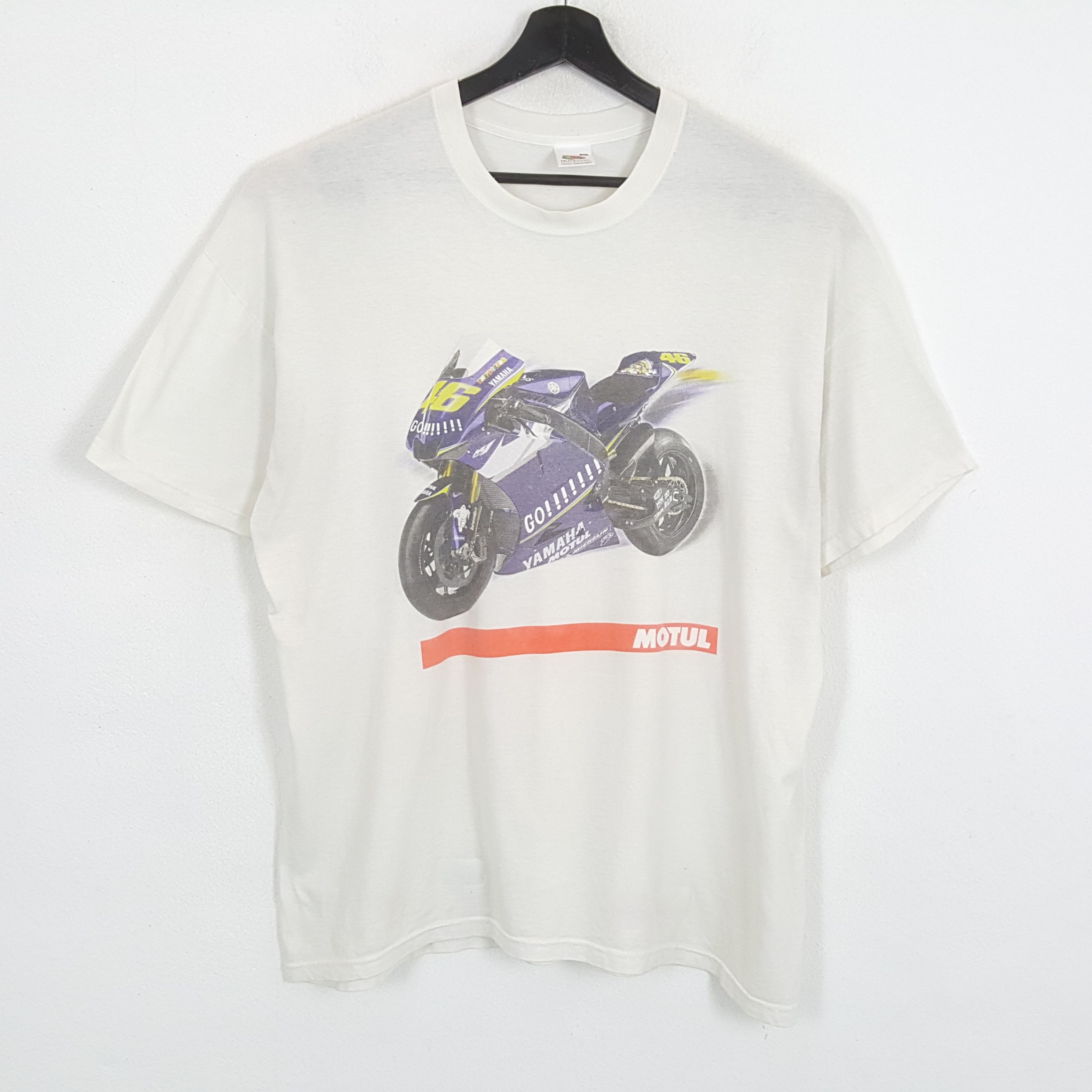 Vintage × Yamaha MOTUL YAMAHA ROSSI 46 MotoGP Racing Tshirt Size US XL / EU 56 / 4 - 1 Thumbnail