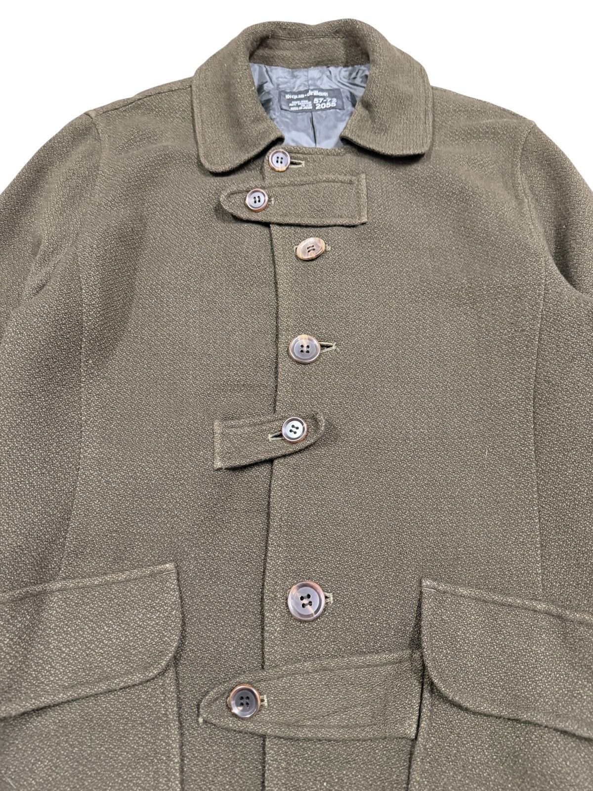 If Six Was Nine Vtg🔥Qua-Drille Salt & papper Buttoned Trench Coat Jacket Size US M / EU 48-50 / 2 - 16 Thumbnail