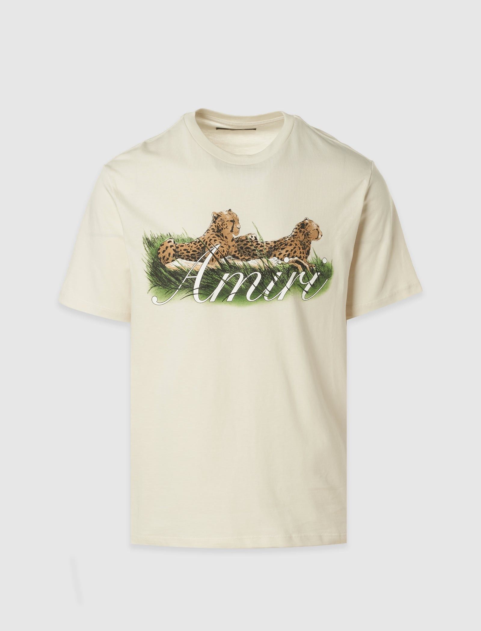 Amiri o1gr1nt0426 Cheetah Logo T-Shirt in Alabaster Size US M / EU 48-50 / 2 - 1 Thumbnail