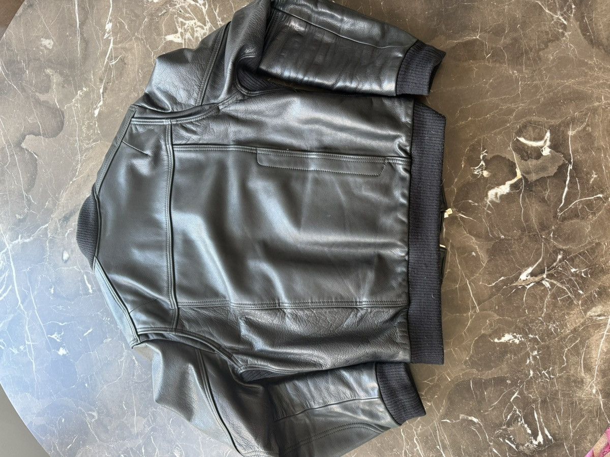 Other Jane Moto Black Leather Bomber Jacket — Made in Brooklyn, NY Size US M / EU 48-50 / 2 - 10 Thumbnail