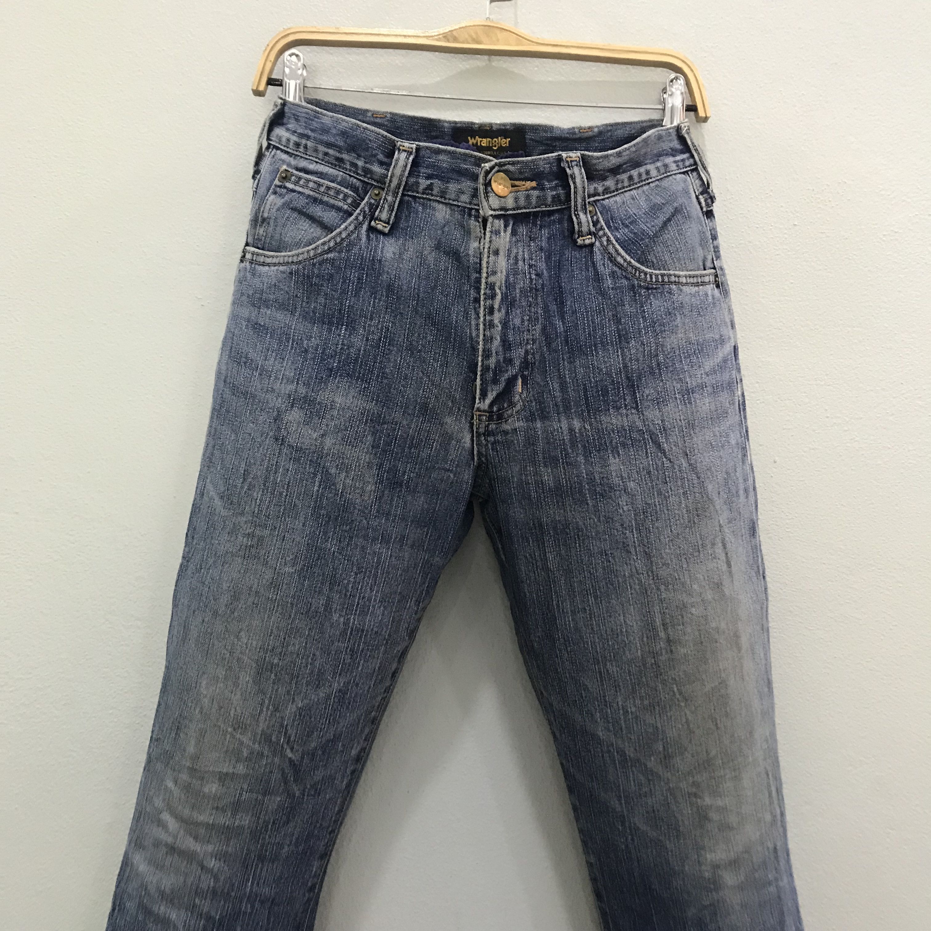 Wrangler Vintage Retro Wrangler Jeans Light Wash Straight Leg Size US 28 / EU 44 - 3 Thumbnail