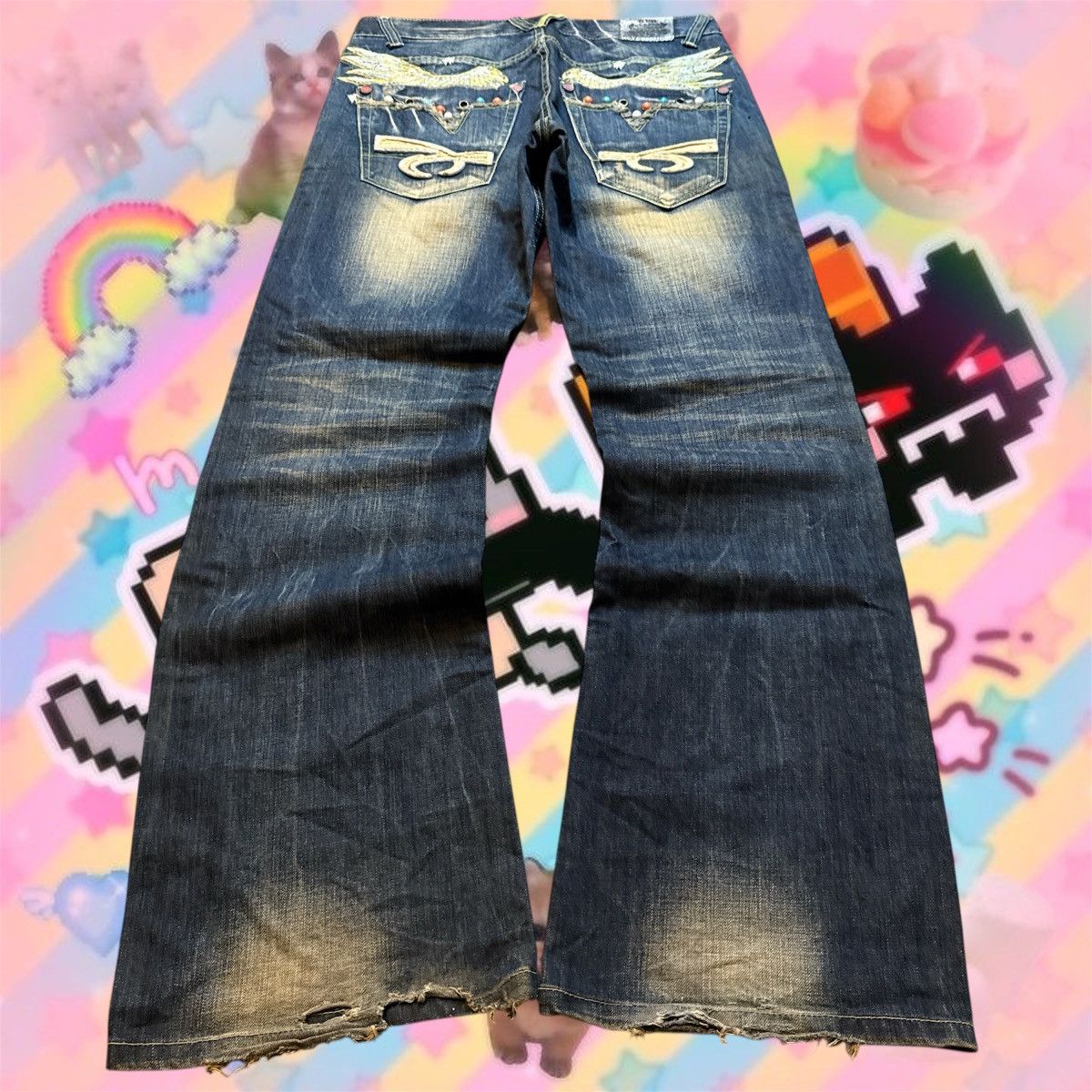 TORNADO MART 初期 フレア ジーンズ ヒゲ サイズL アーカイブ TORNADO