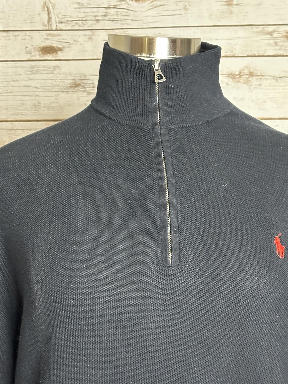 Polo Ralph Lauren Polo Ralph Lauren Pima cotton quarter zip mock neck sweater Size US XXL / EU 58 / 5 - 6 Thumbnail