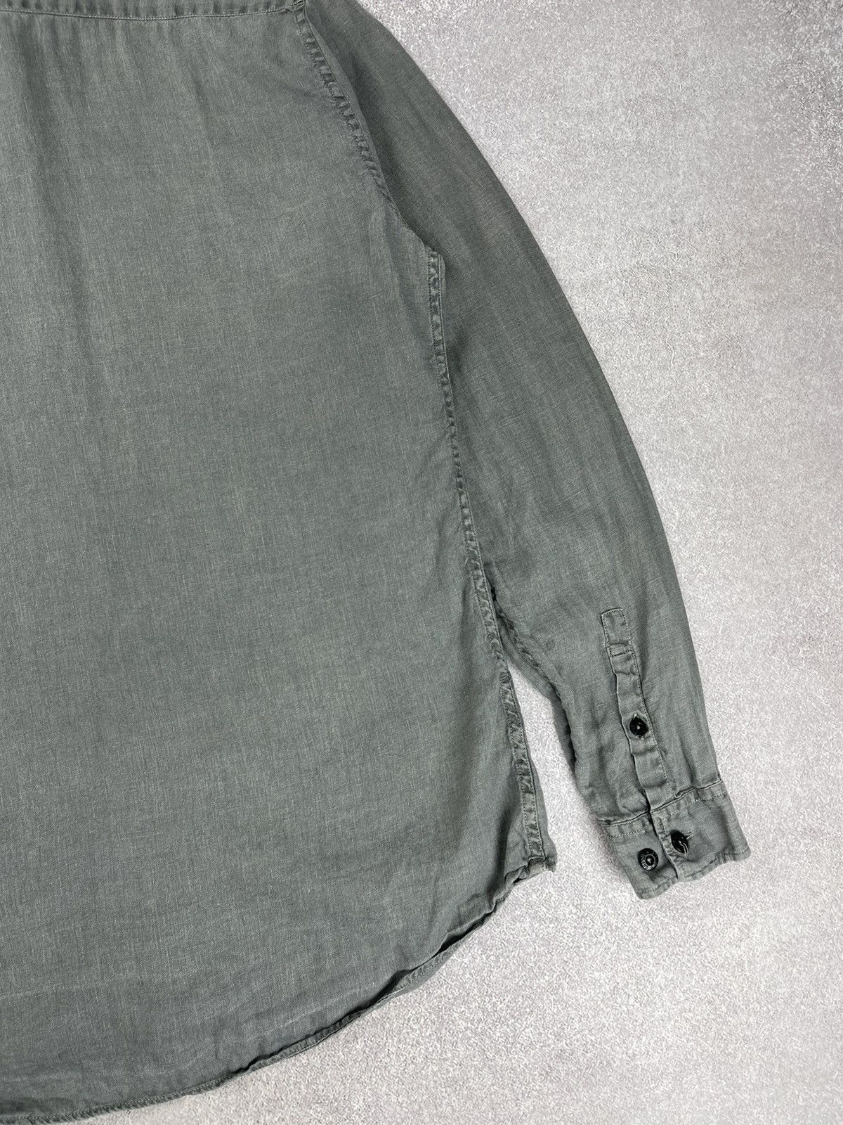 Stone Island Stone Island Long Sleeve Linen Shirt Size US M / EU 48-50 / 2 - 12 Thumbnail